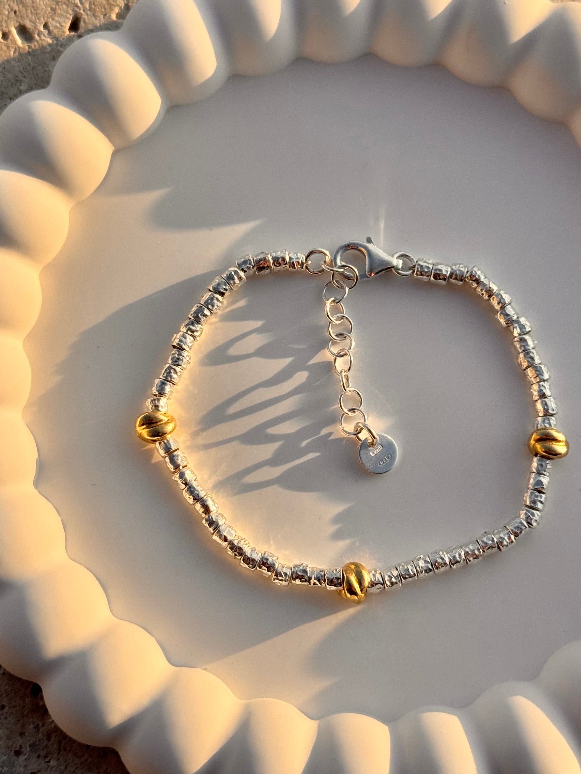 Bracciale Granelli e Nodini Oro