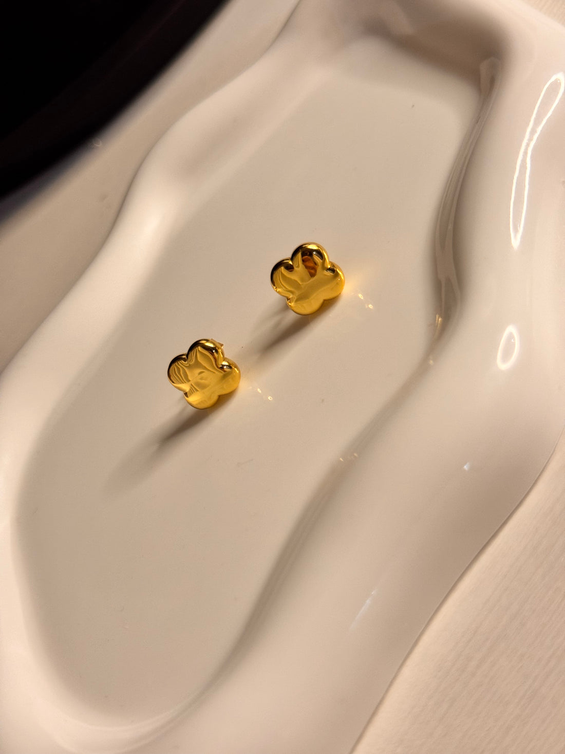 Orecchini Quadrifoglio Dorato