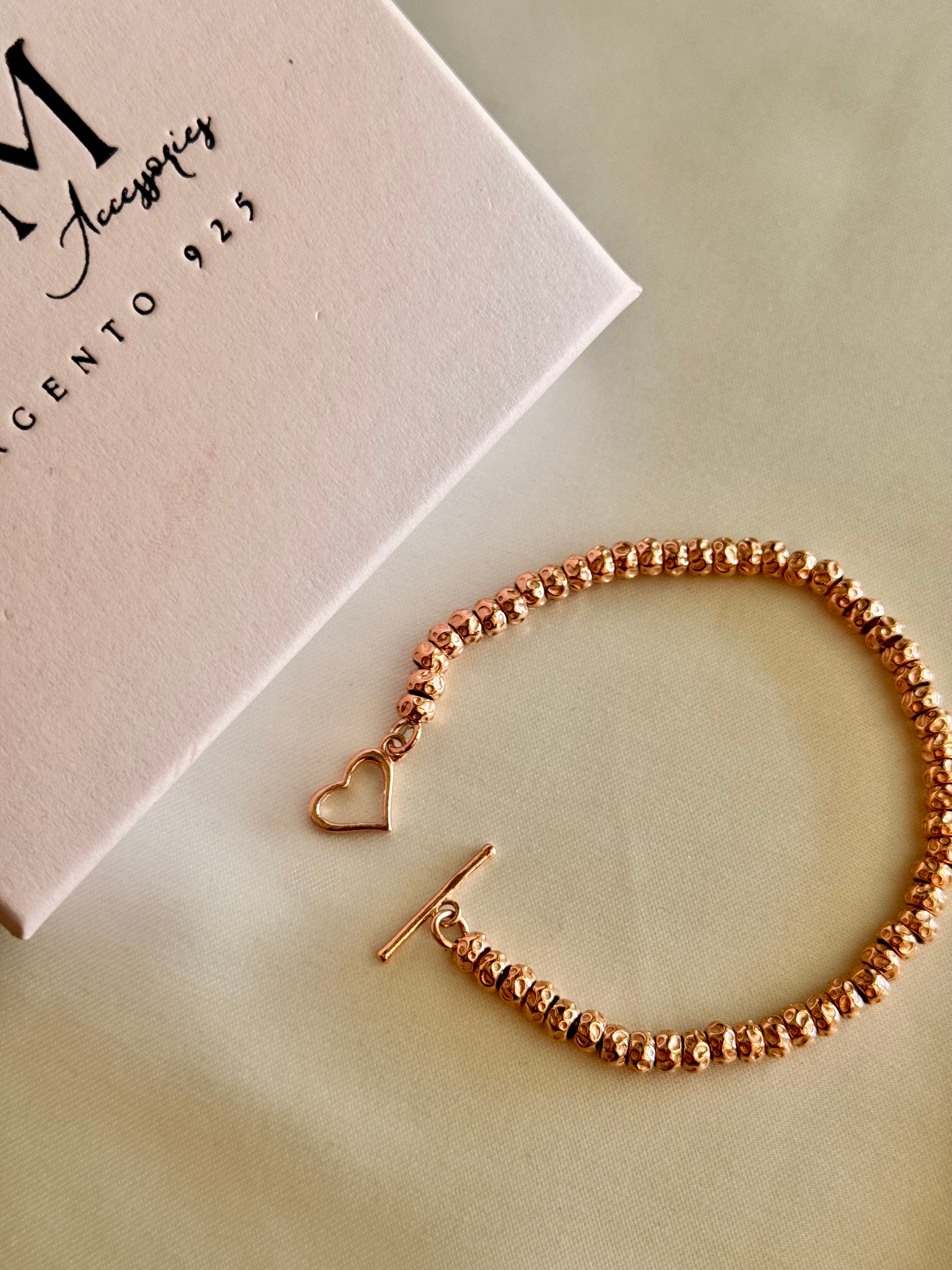 Crea il tuo Bracciale Granelli Bombati e Tondeggianti ROSA