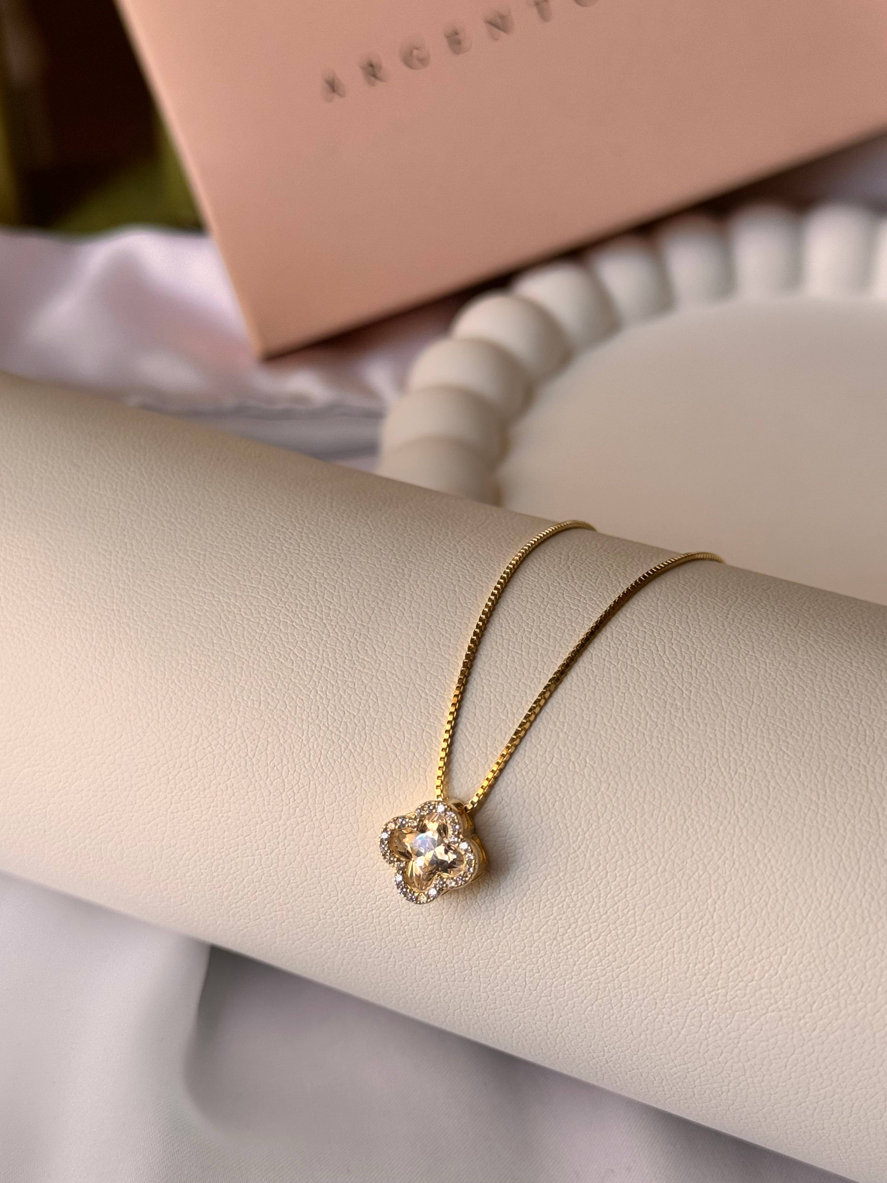 Collana Quadrifoglio Dorato