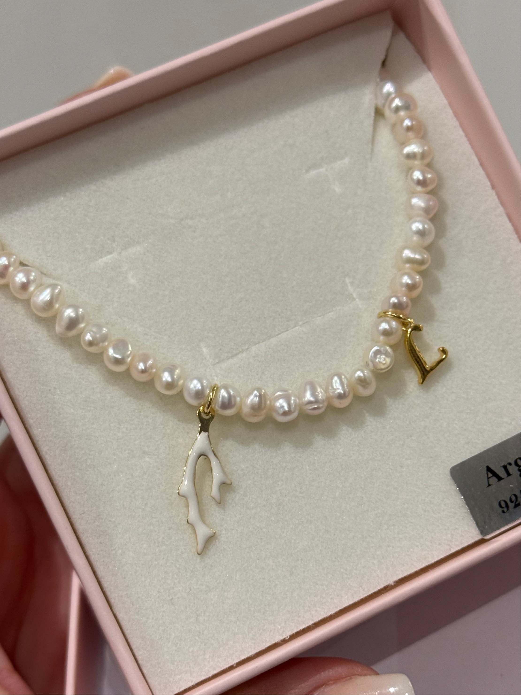 CREA LA TUA COLLANA PERLE DI FIUME - charms oro