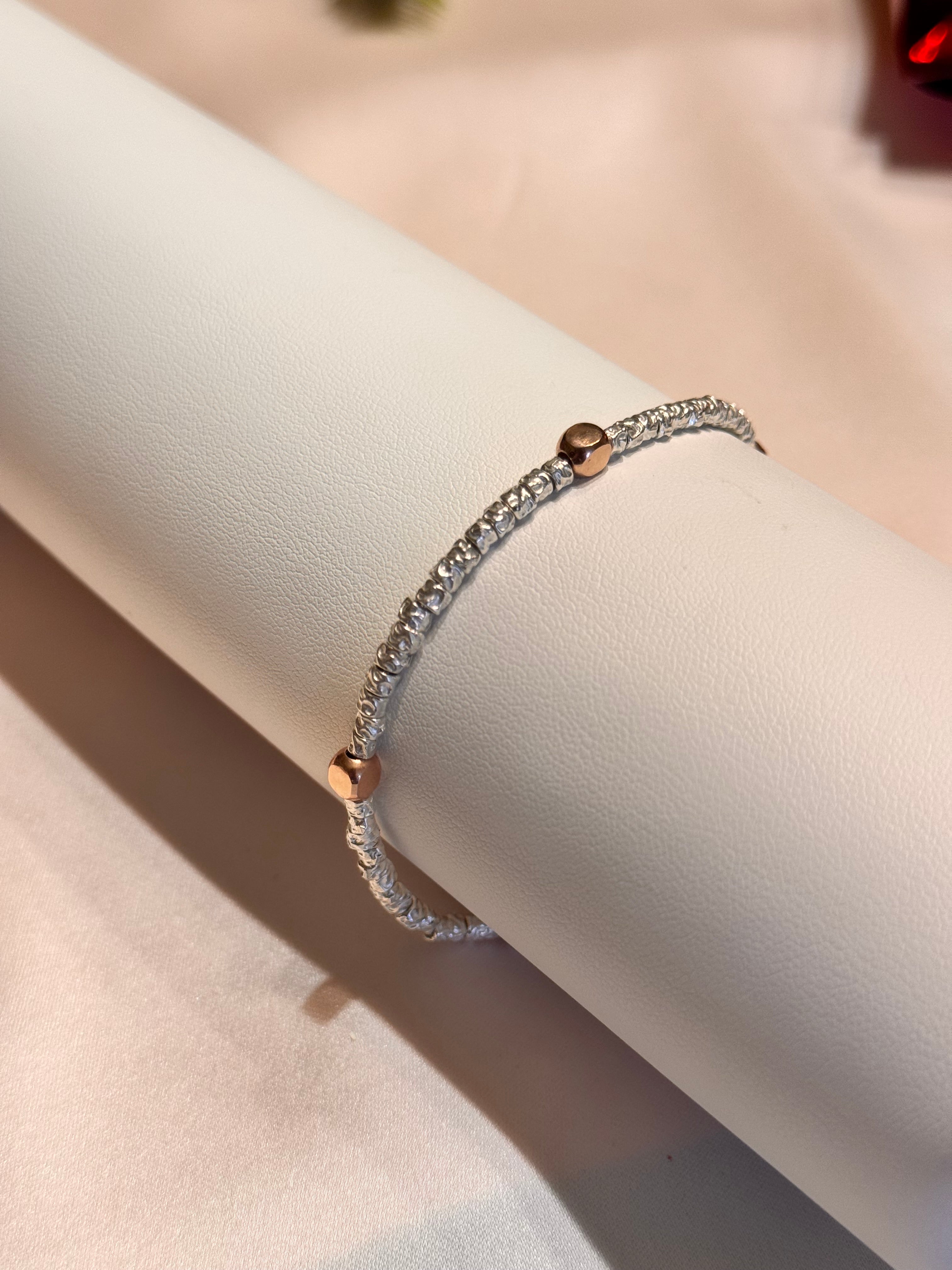 Bracciale Granelli e Cubetti