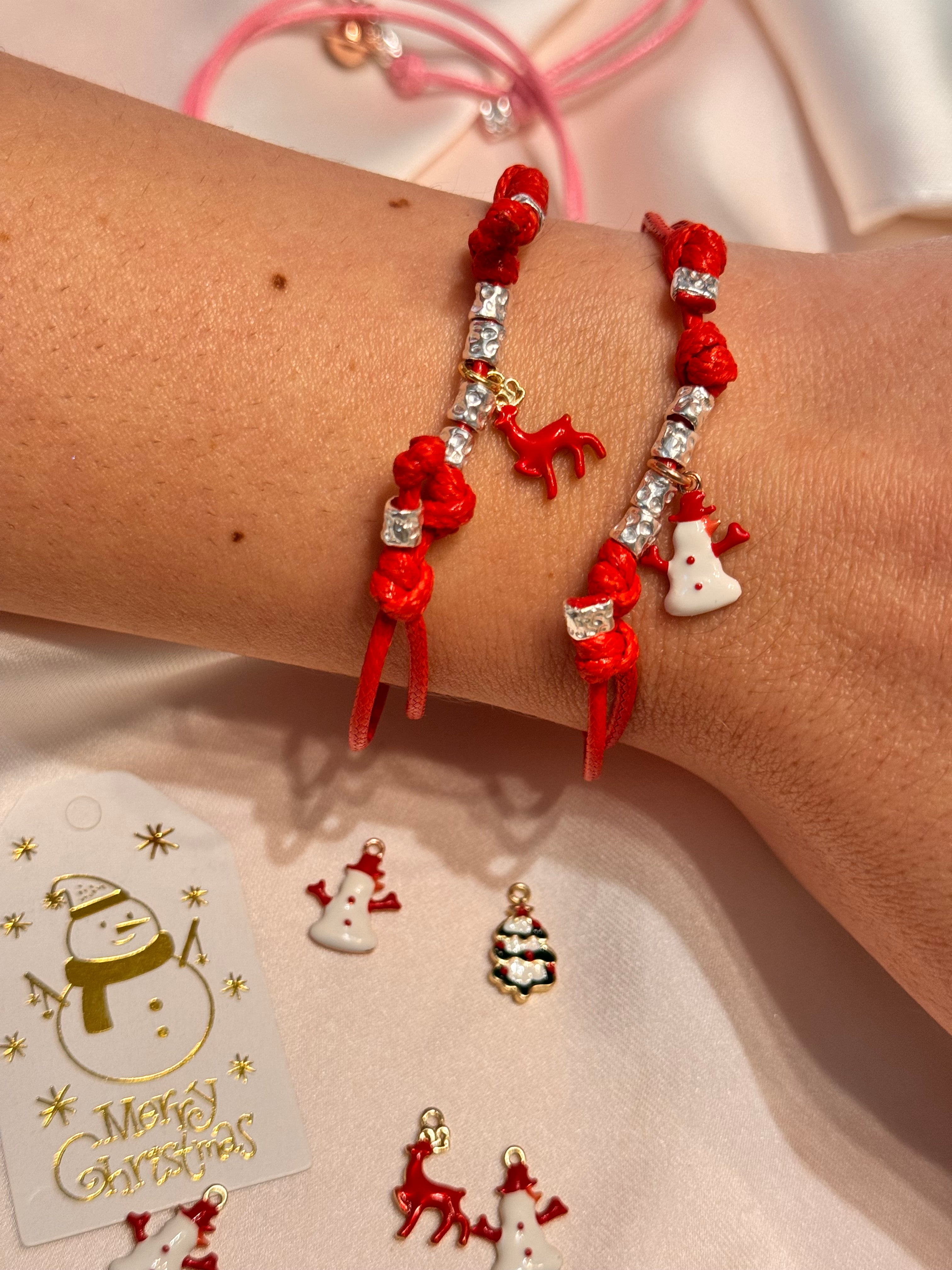 Bracciale Cordoncino Natalizio