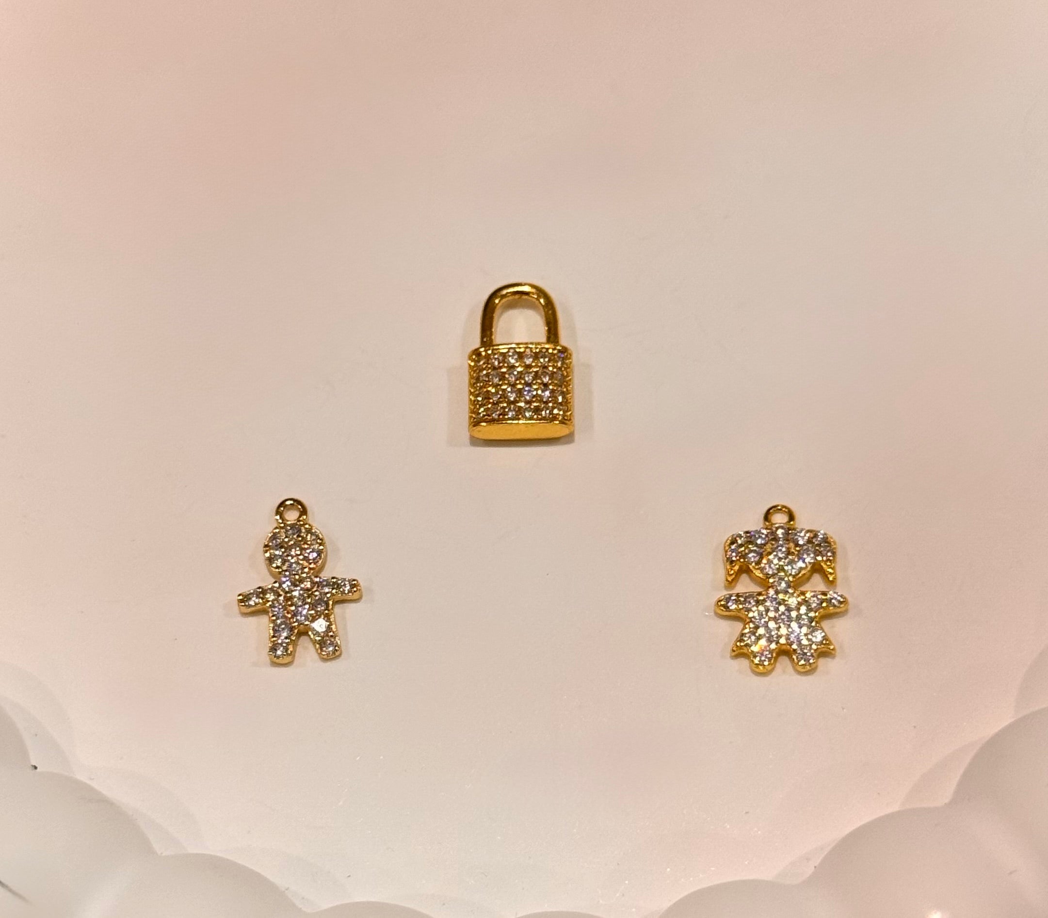 CREA LA TUA COLLANA PERLE DI FIUME - charms oro