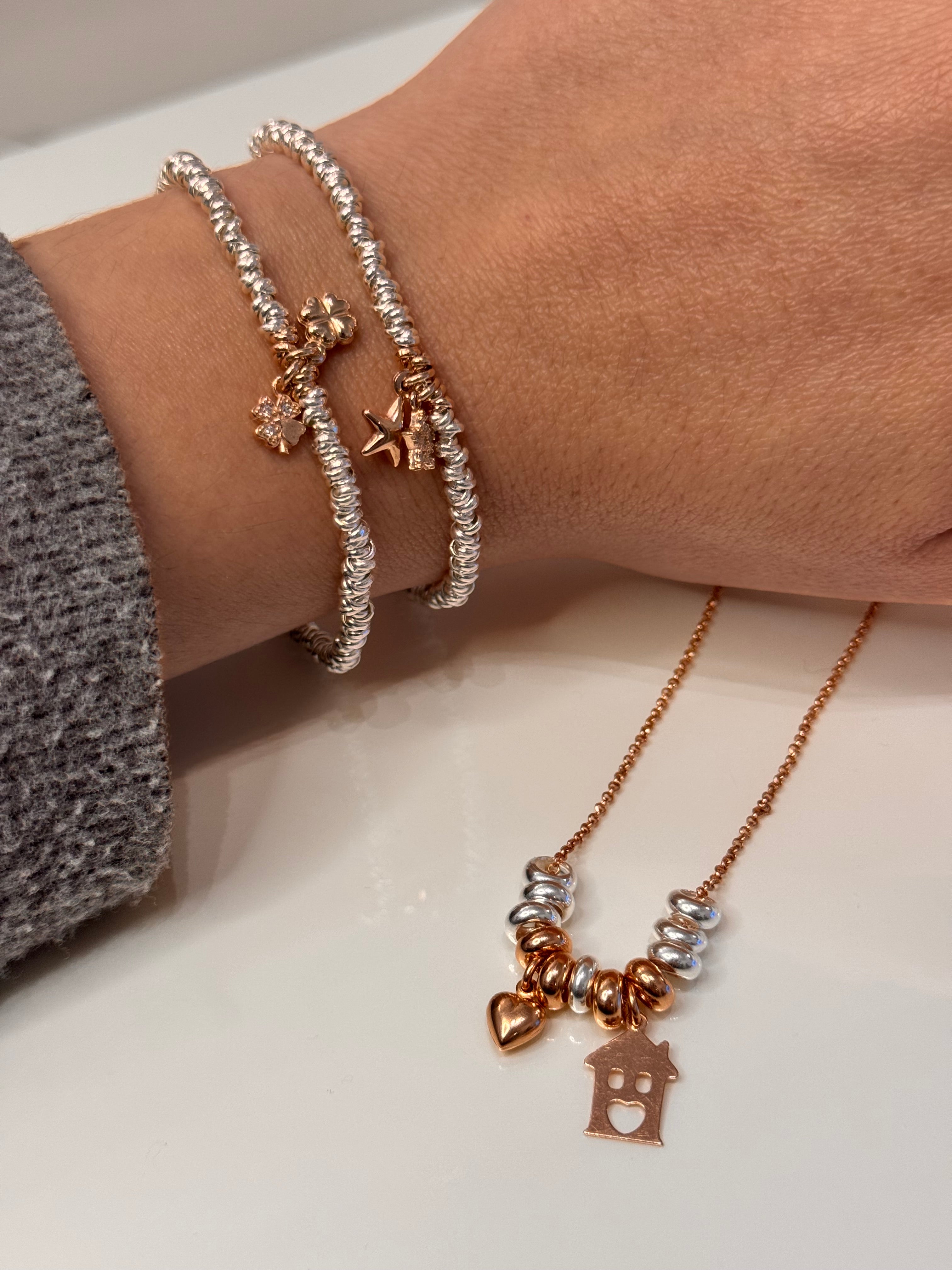 Box Collana Casetta e Bracciali