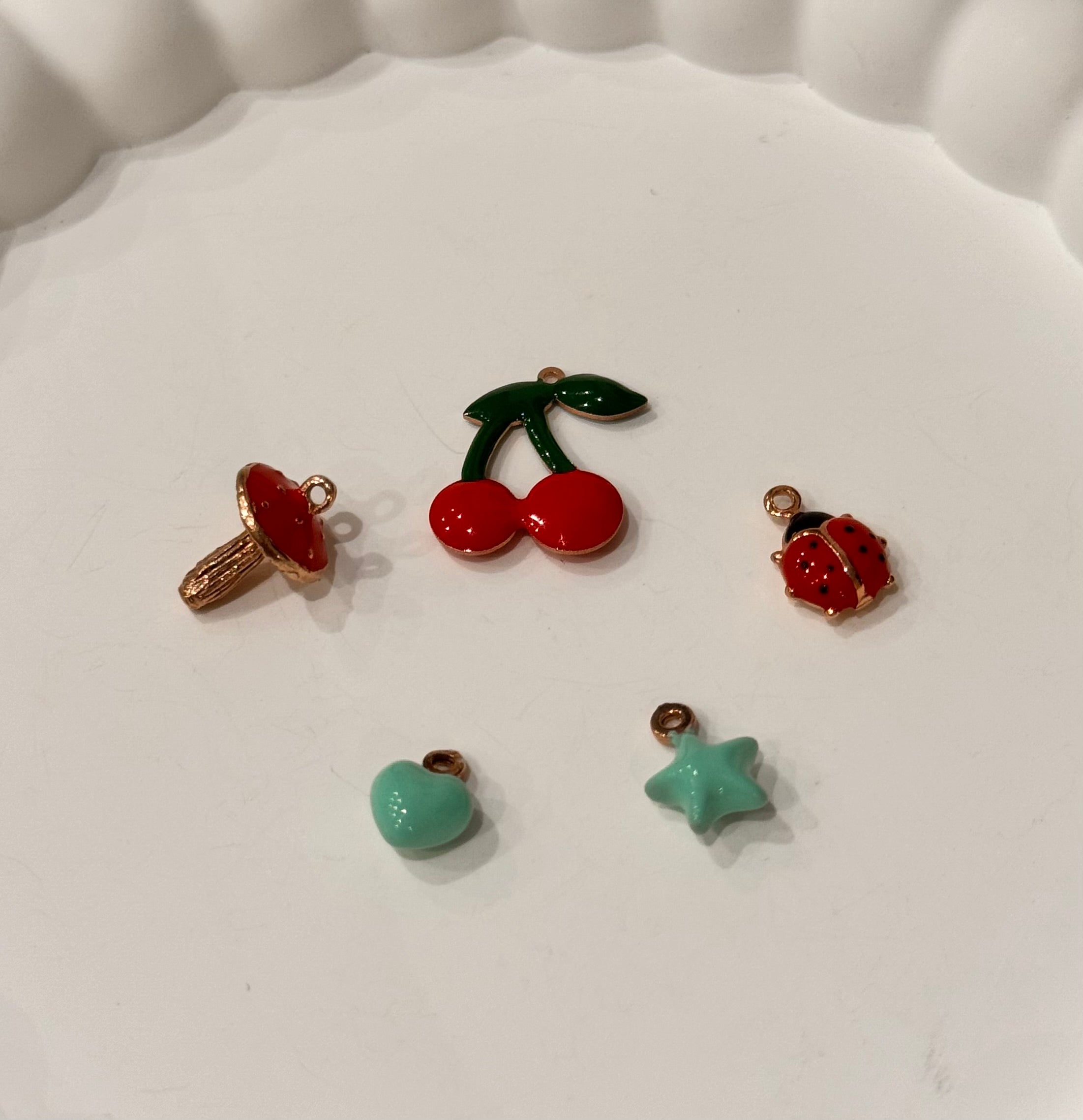 Crea il Tuo Bracciale - Charms Rosa e Oro