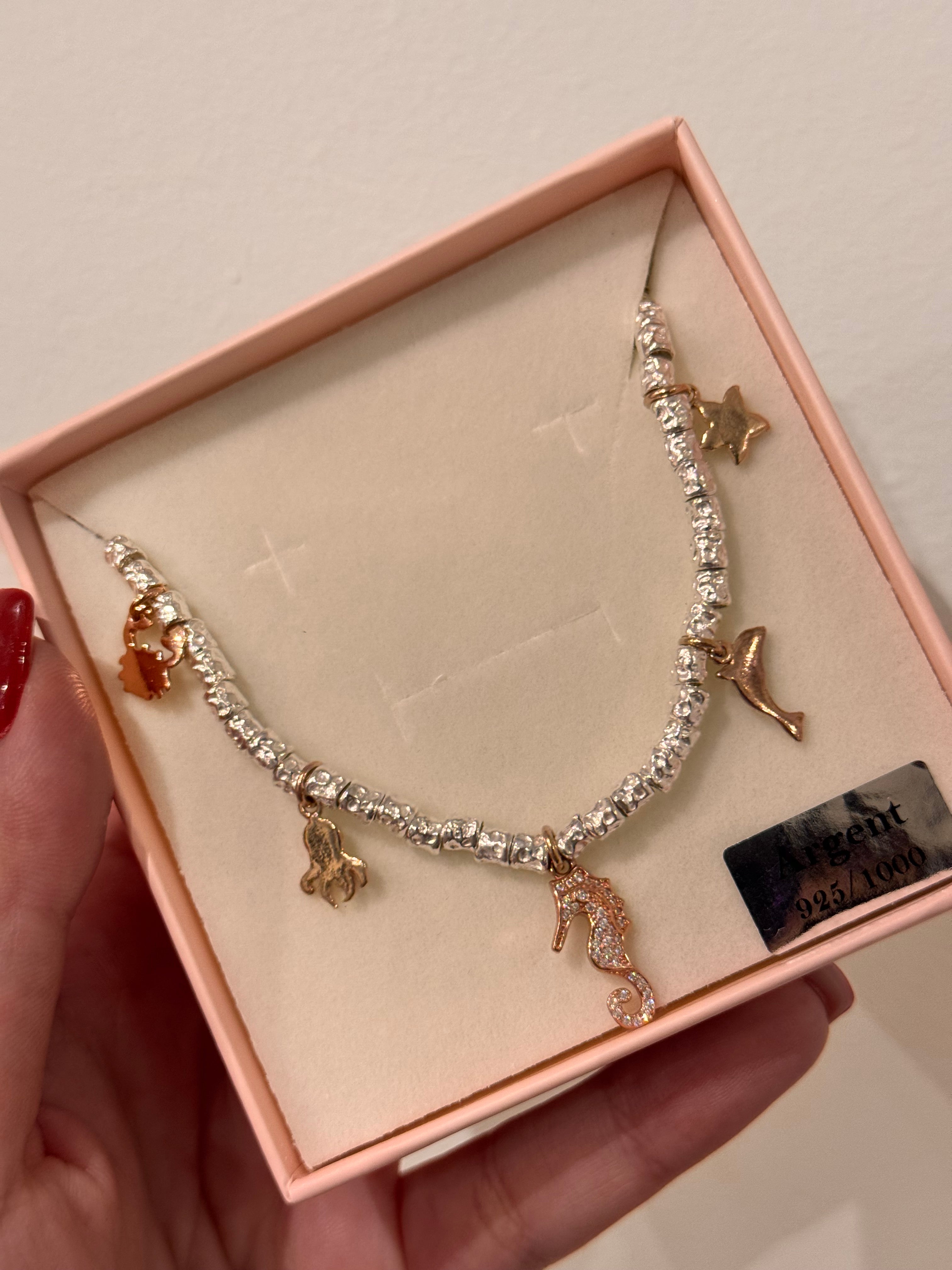 Collana Charm Rosa