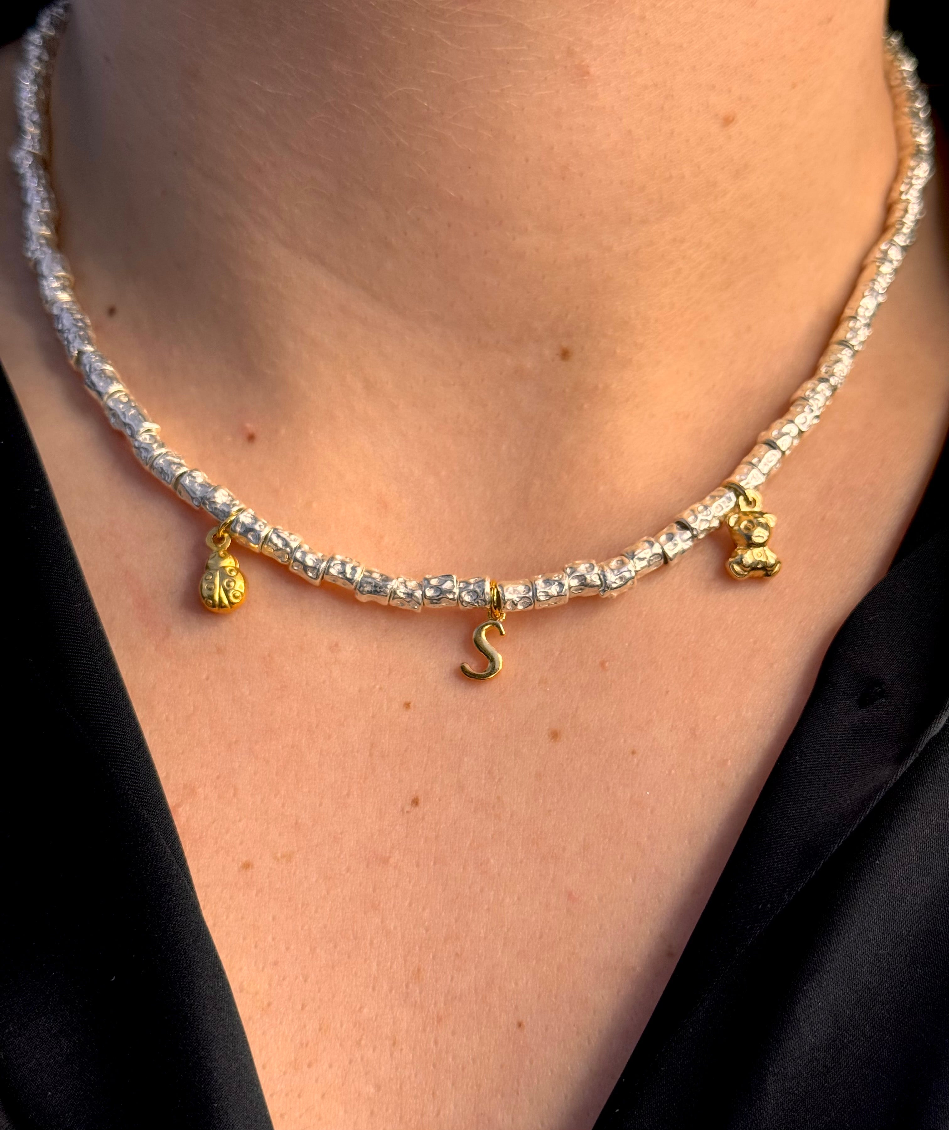 CREA LA TUA COLLANA GRANELLI MAXI - charms oro