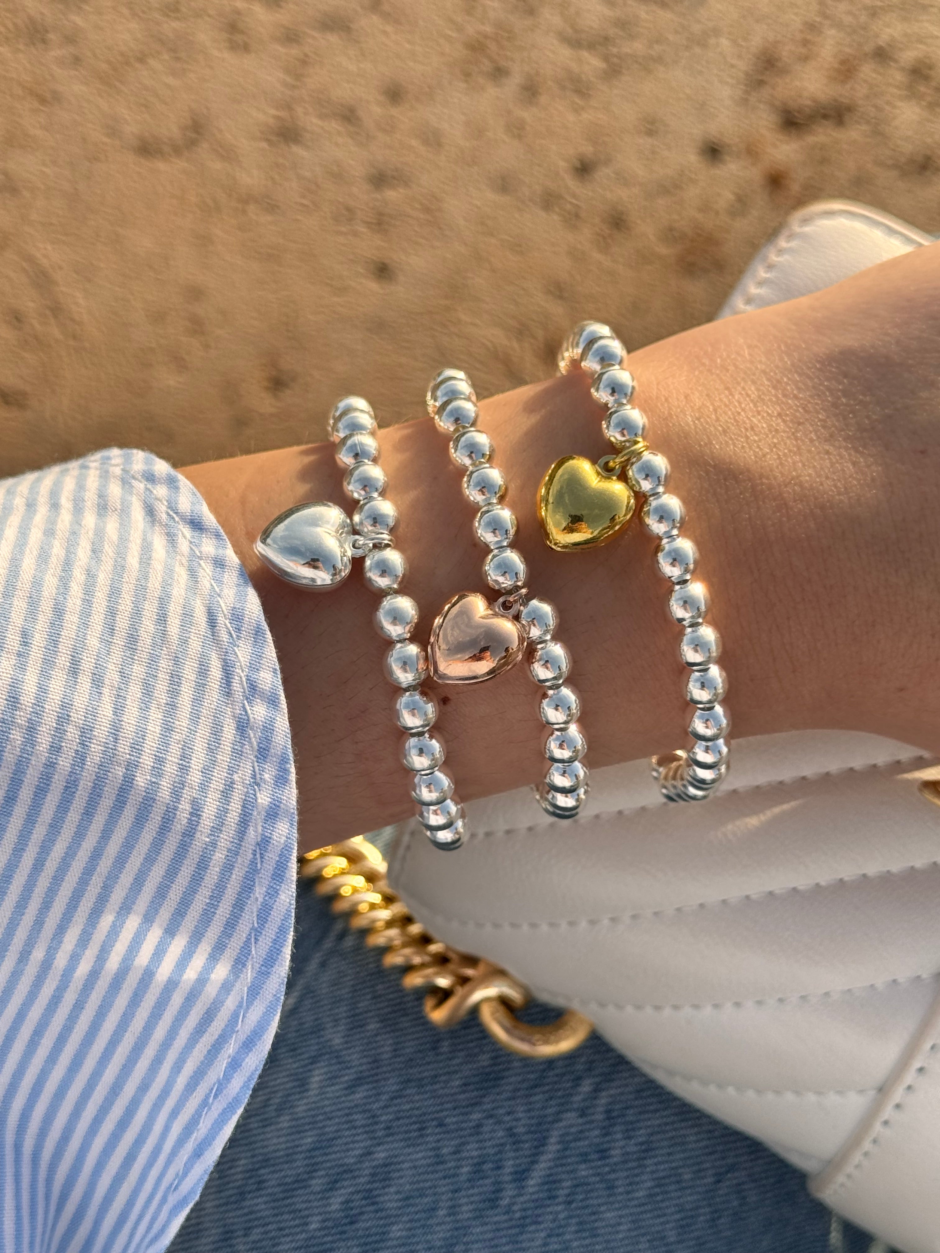 Bracciale Sfere e Cuore