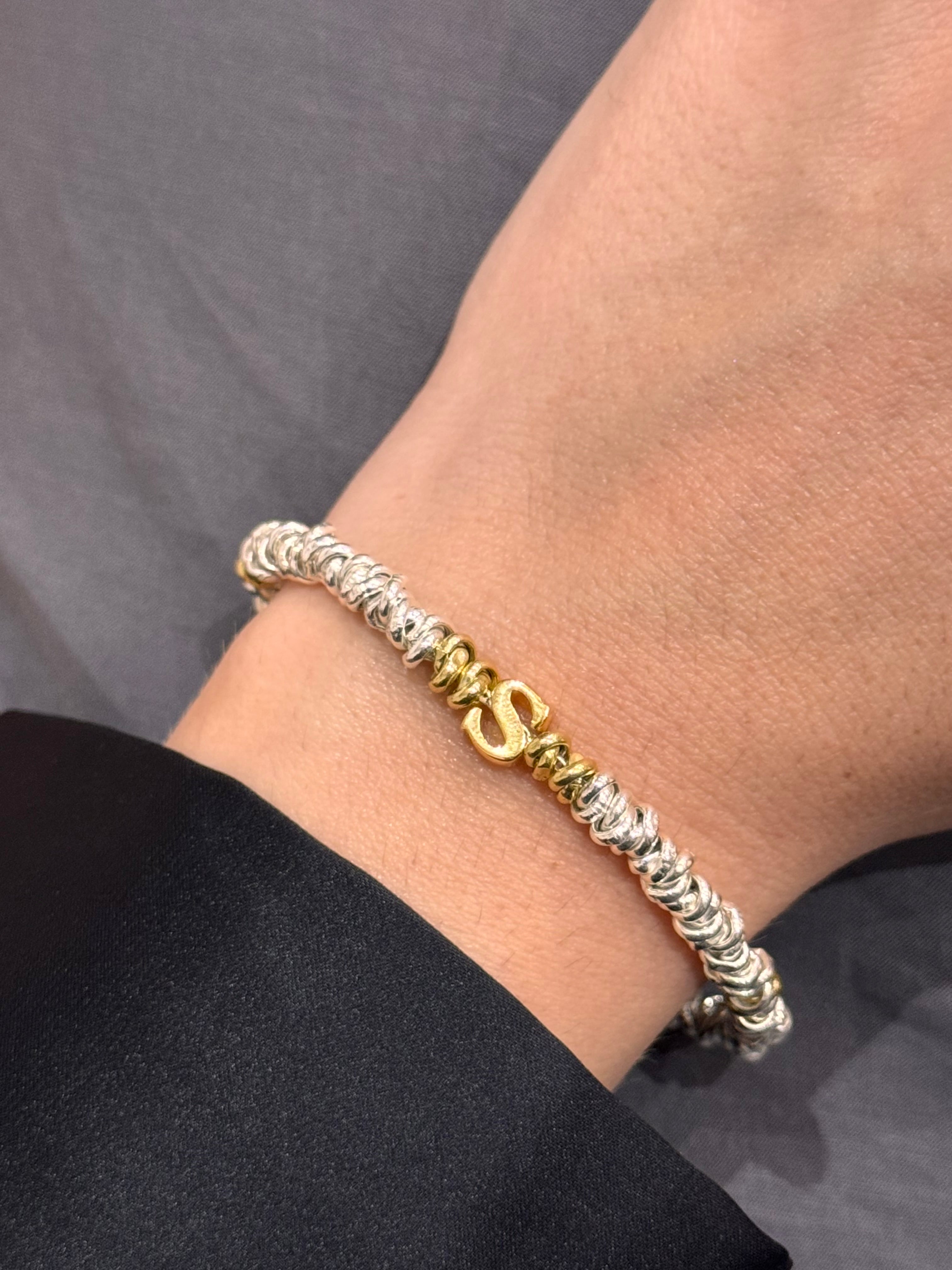 Bracciale Letterina Passante