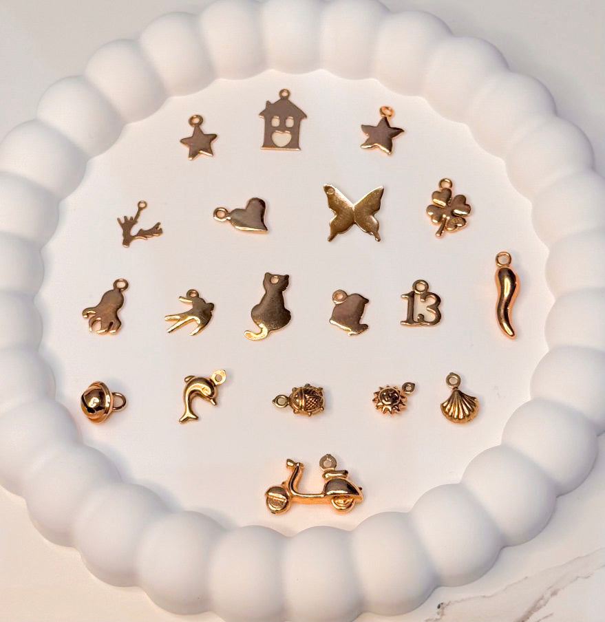 CREA LA TUA COLLANA PERLE DI FIUME - charms rosa