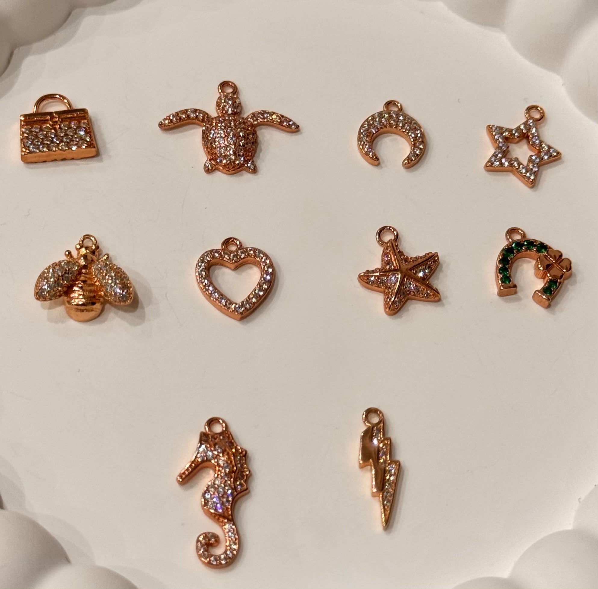 Crea il Tuo Orecchino - Charms Rosa