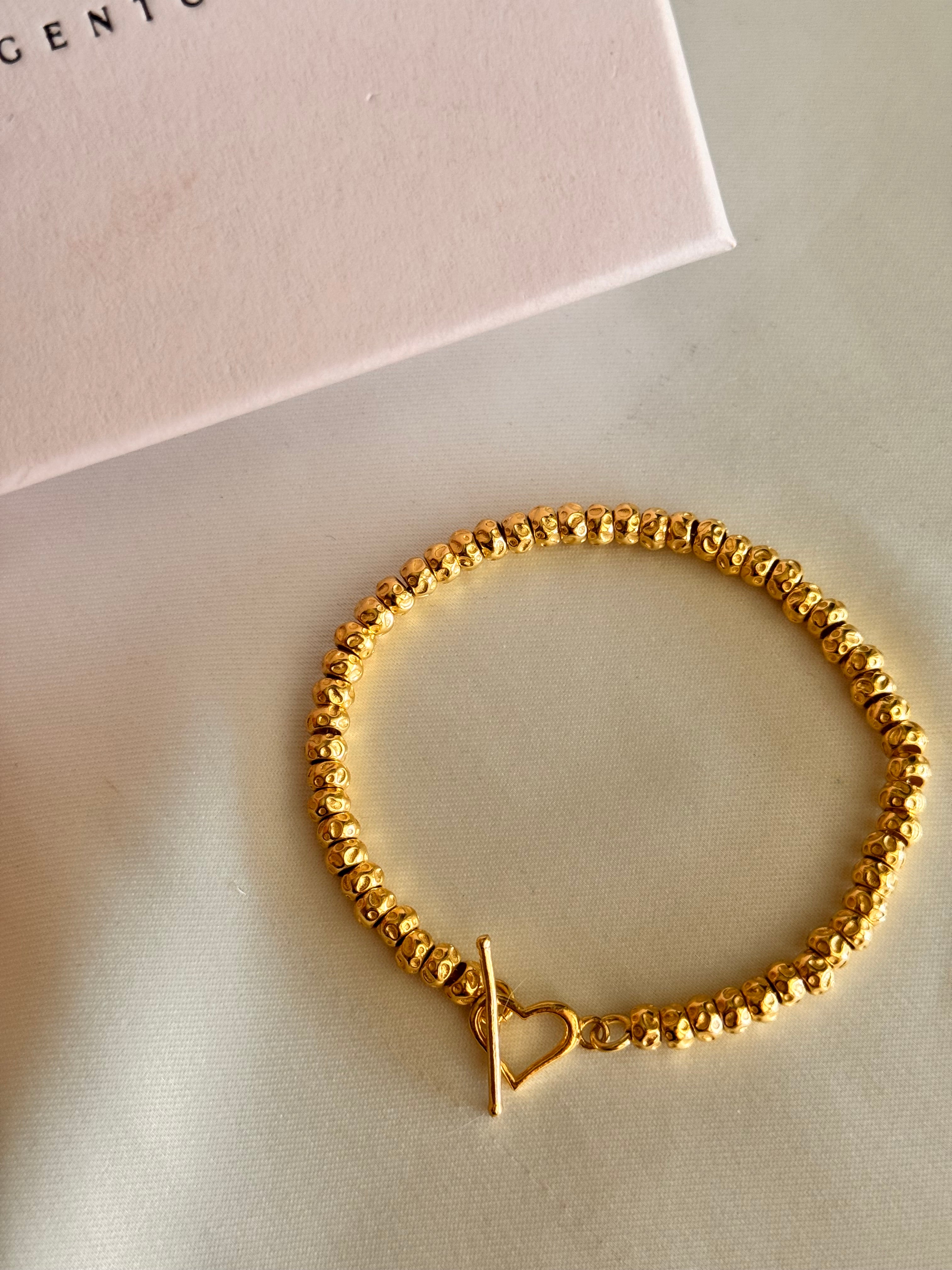 Crea il tuo Bracciale Granelli Bombati e Tondeggianti ORO