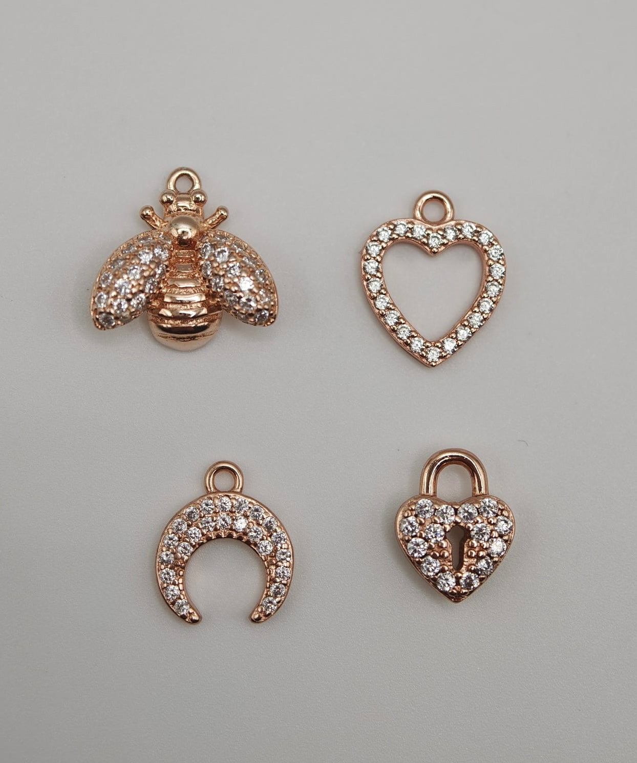 CREA IL TUO BRACCIALE GRANELLI MAXI - charms rosa