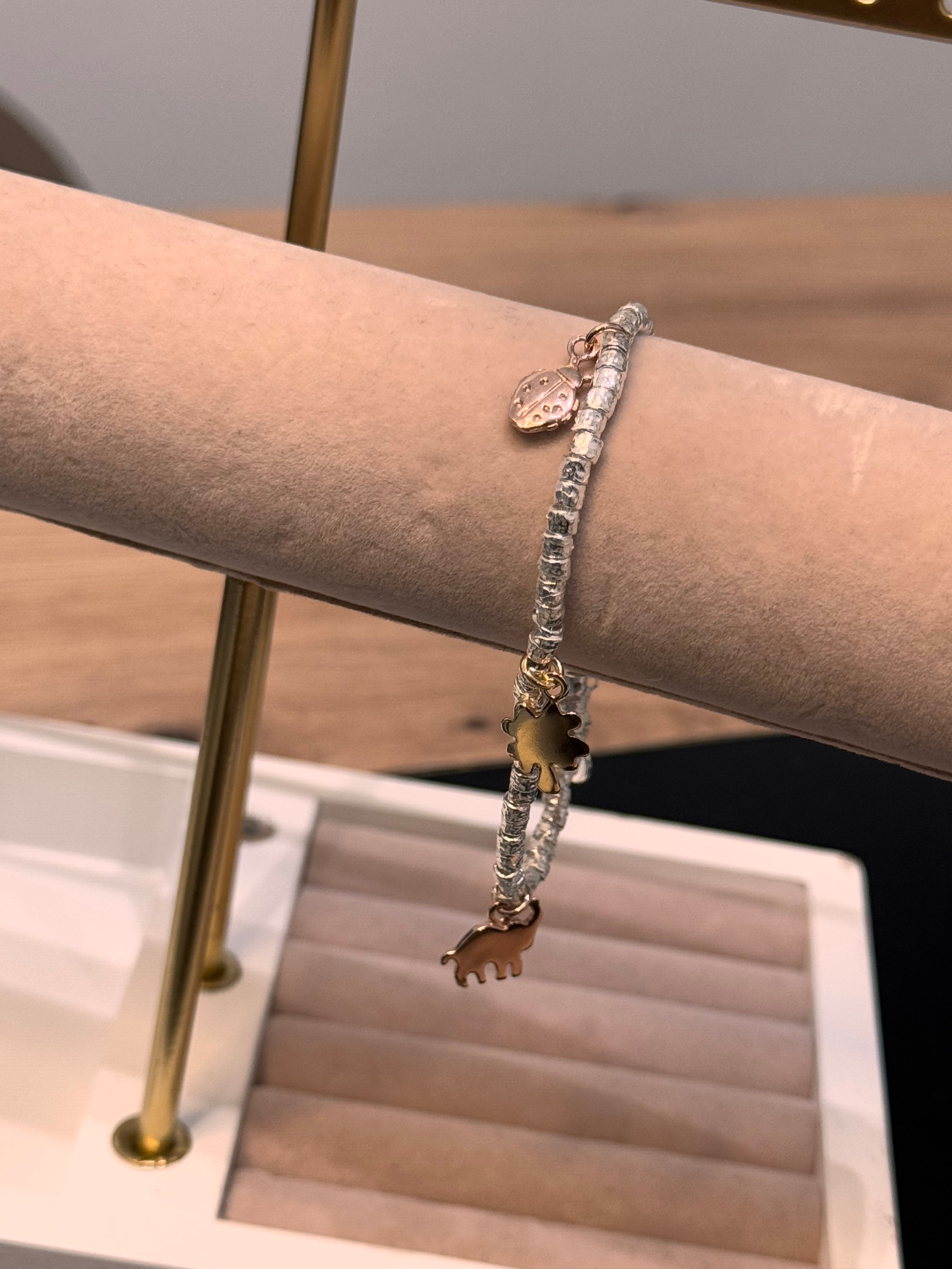 Bracciale Charm Rosa Gold Elefantino
