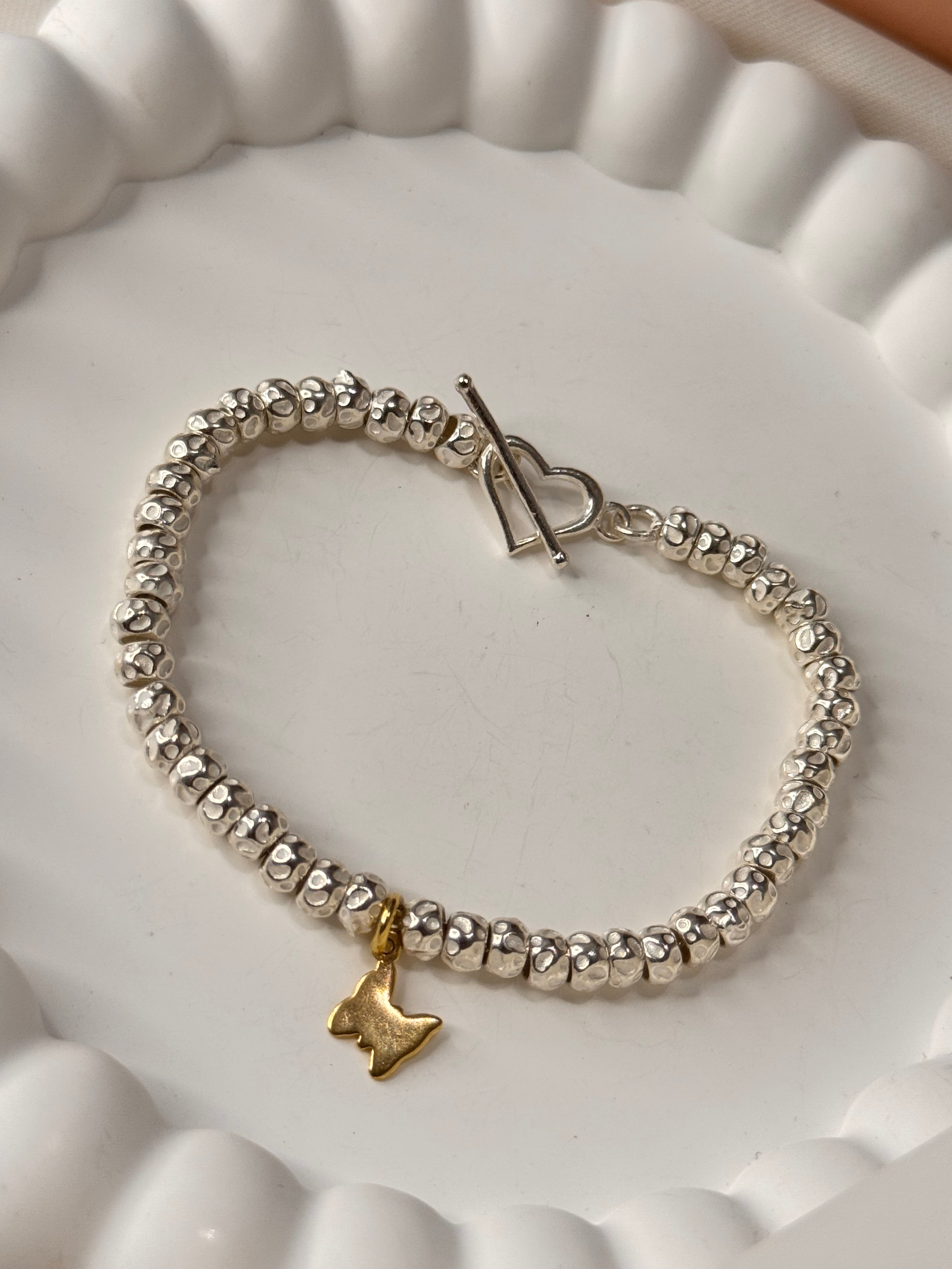 CREA IL TUO BRACCIALE GRANELLI BOMBATI E TONDEGGIANTI - Argento e Oro