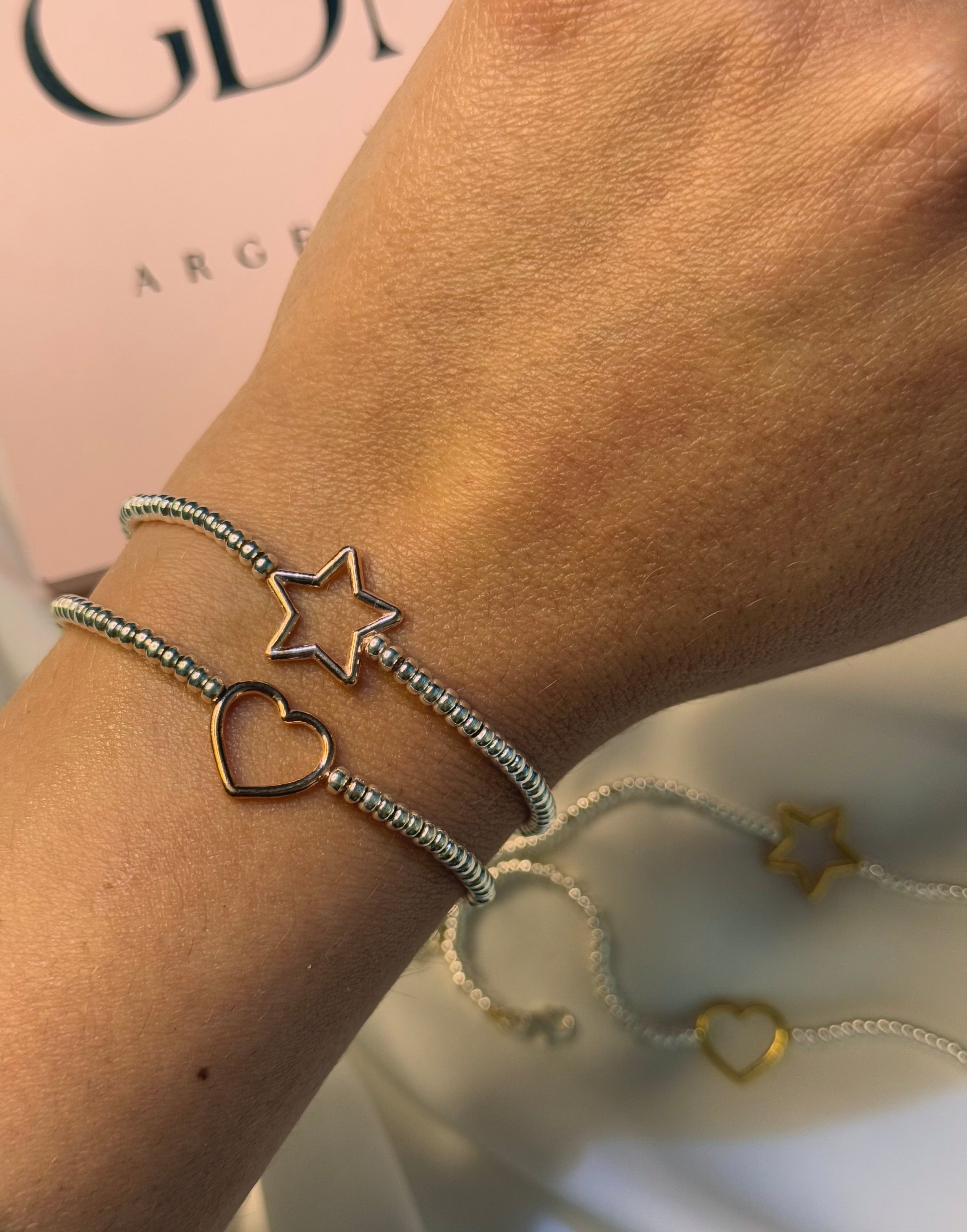 Bracciale Rondelline e Stella - Cuore