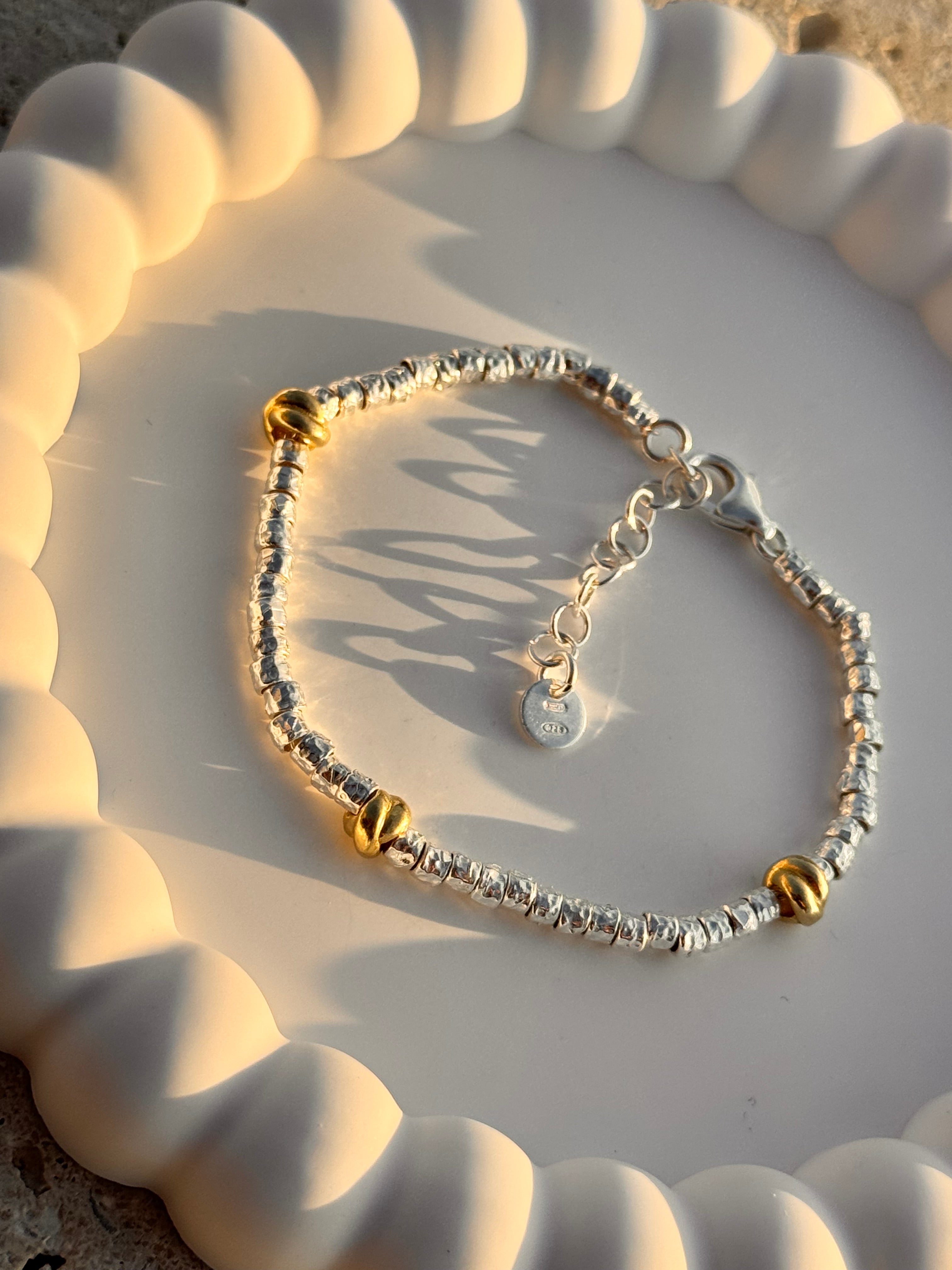 Bracciale Granelli e Nodini Oro