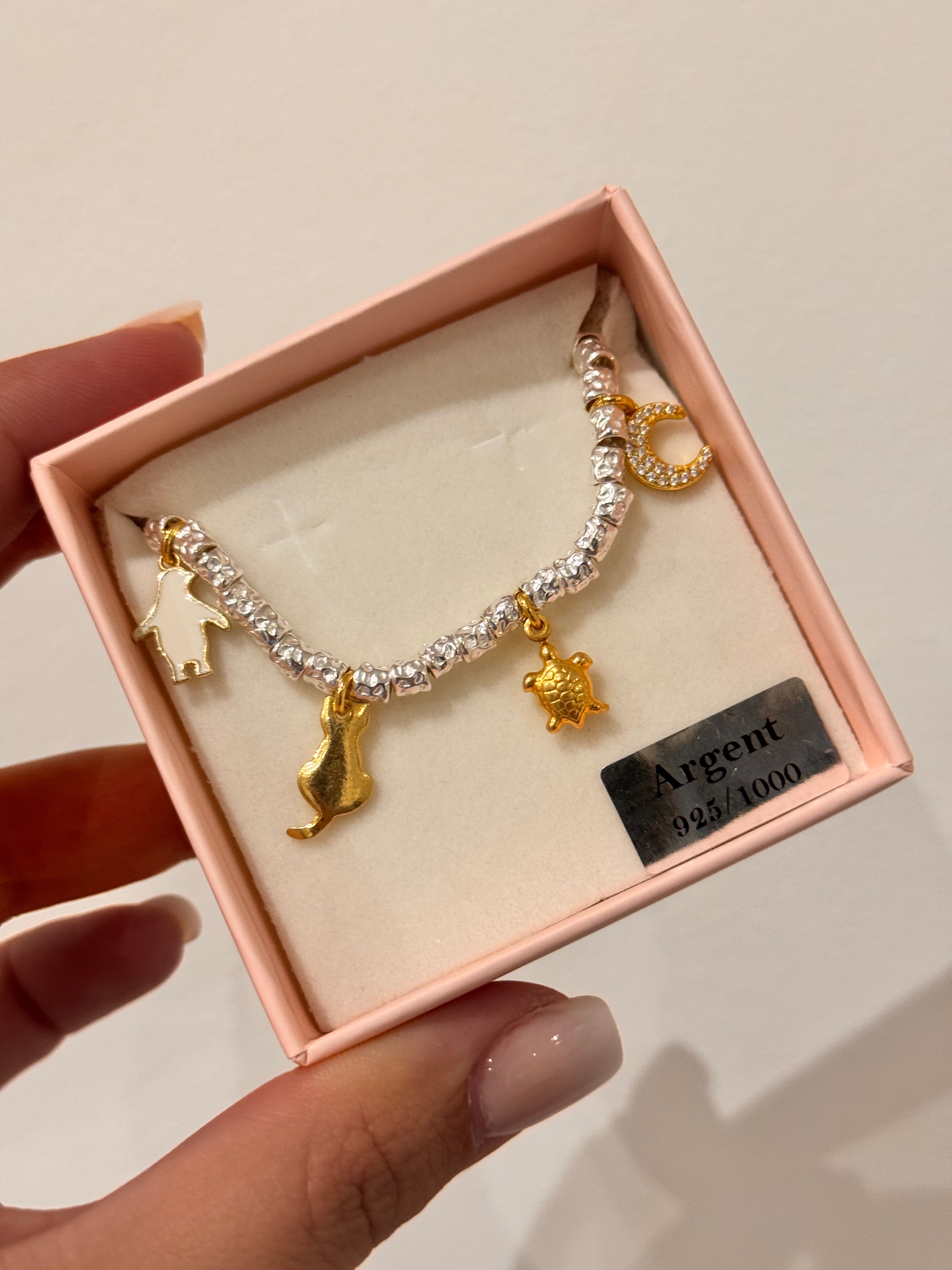 CREA IL TUO BRACCIALE GRANELLI MAXI - charms oro