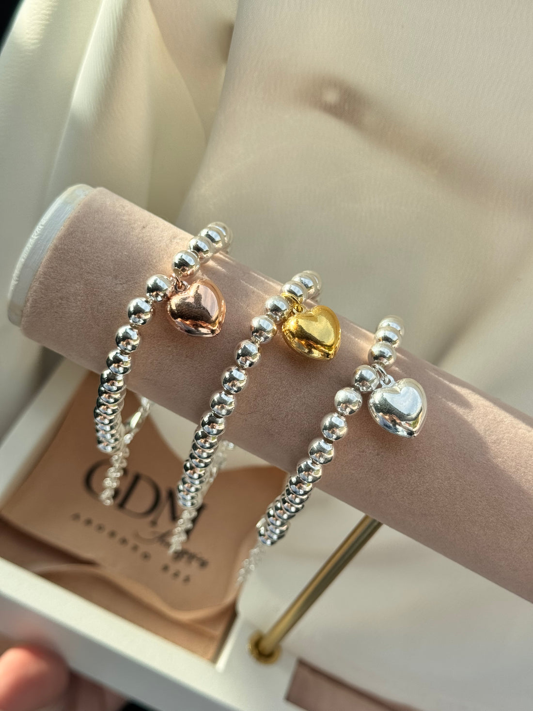 Bracciale Sfere e Cuore