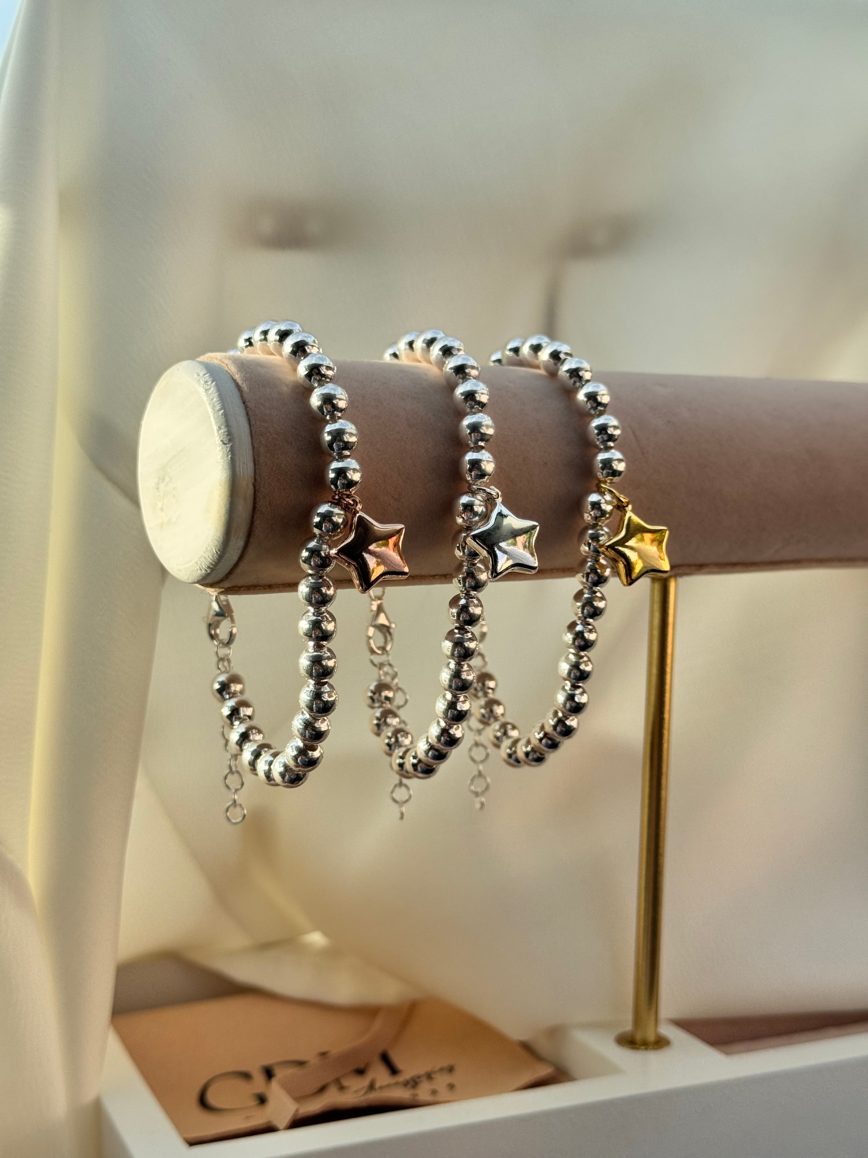 Bracciale Sfere e Stelle