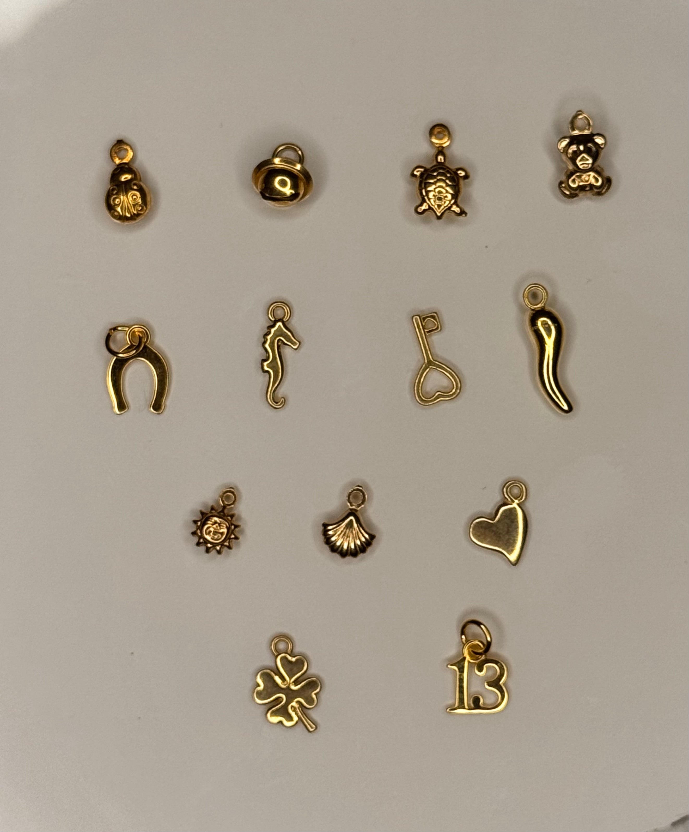 CREA IL TUO BRACCIALE CORDONCINO - charms oro