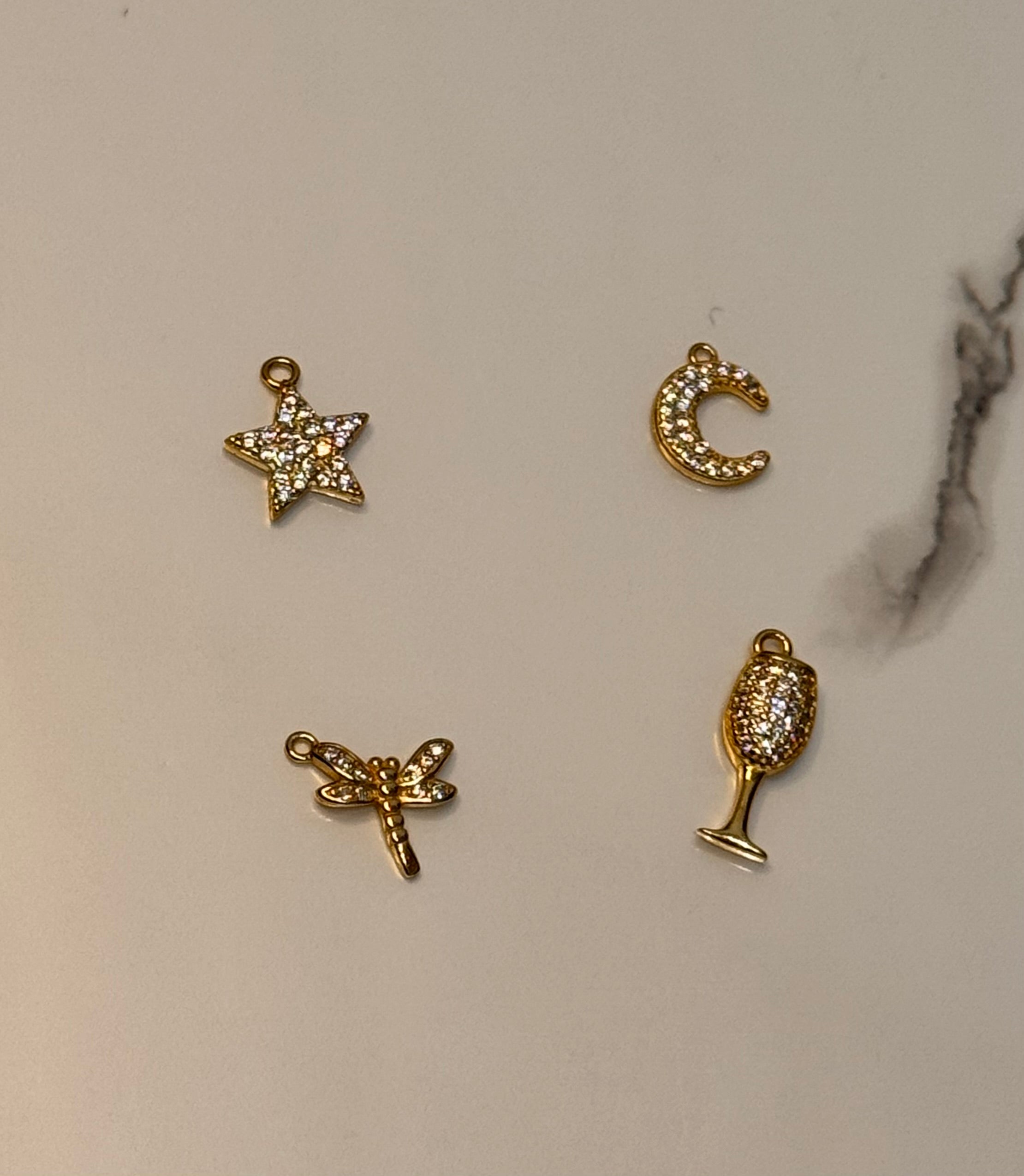 Crea il Tuo Bracciale - Charms Rosa e Oro