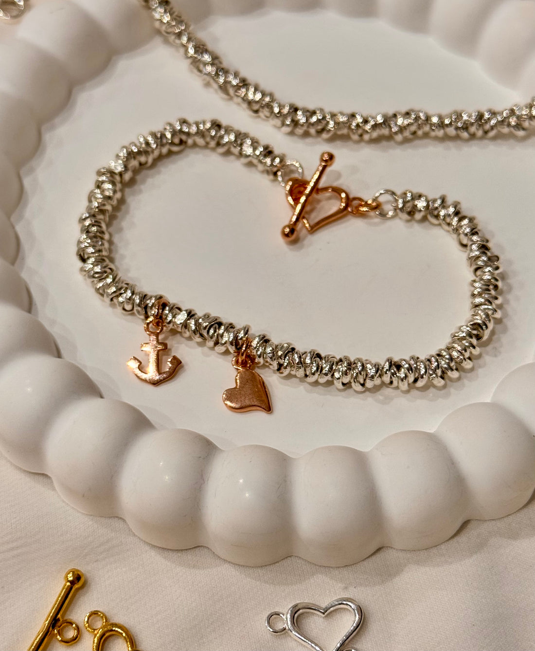 Crea il tuo Bracciale Intreccio - Charms Rosa