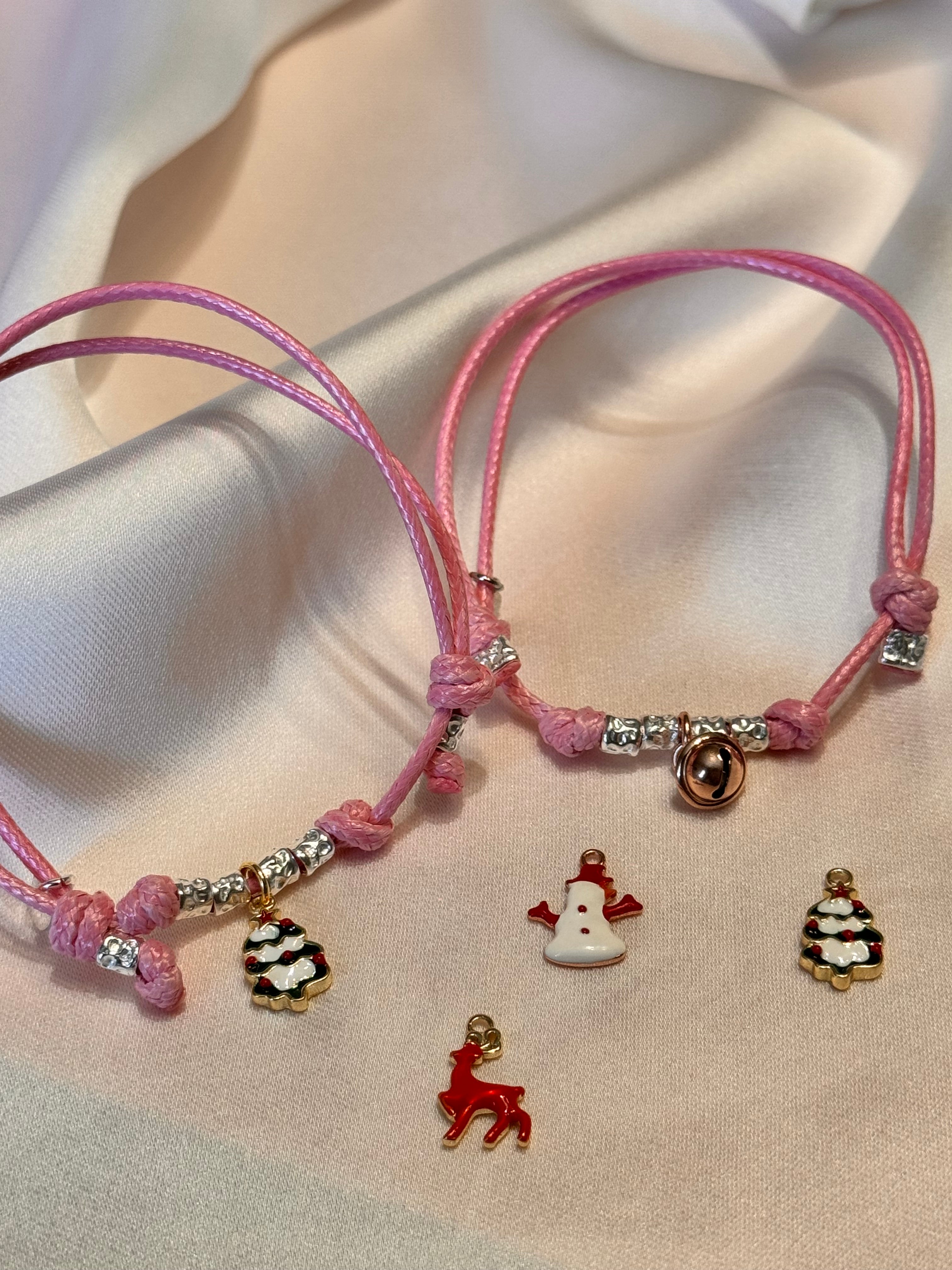 Bracciale Cordoncino Natalizio