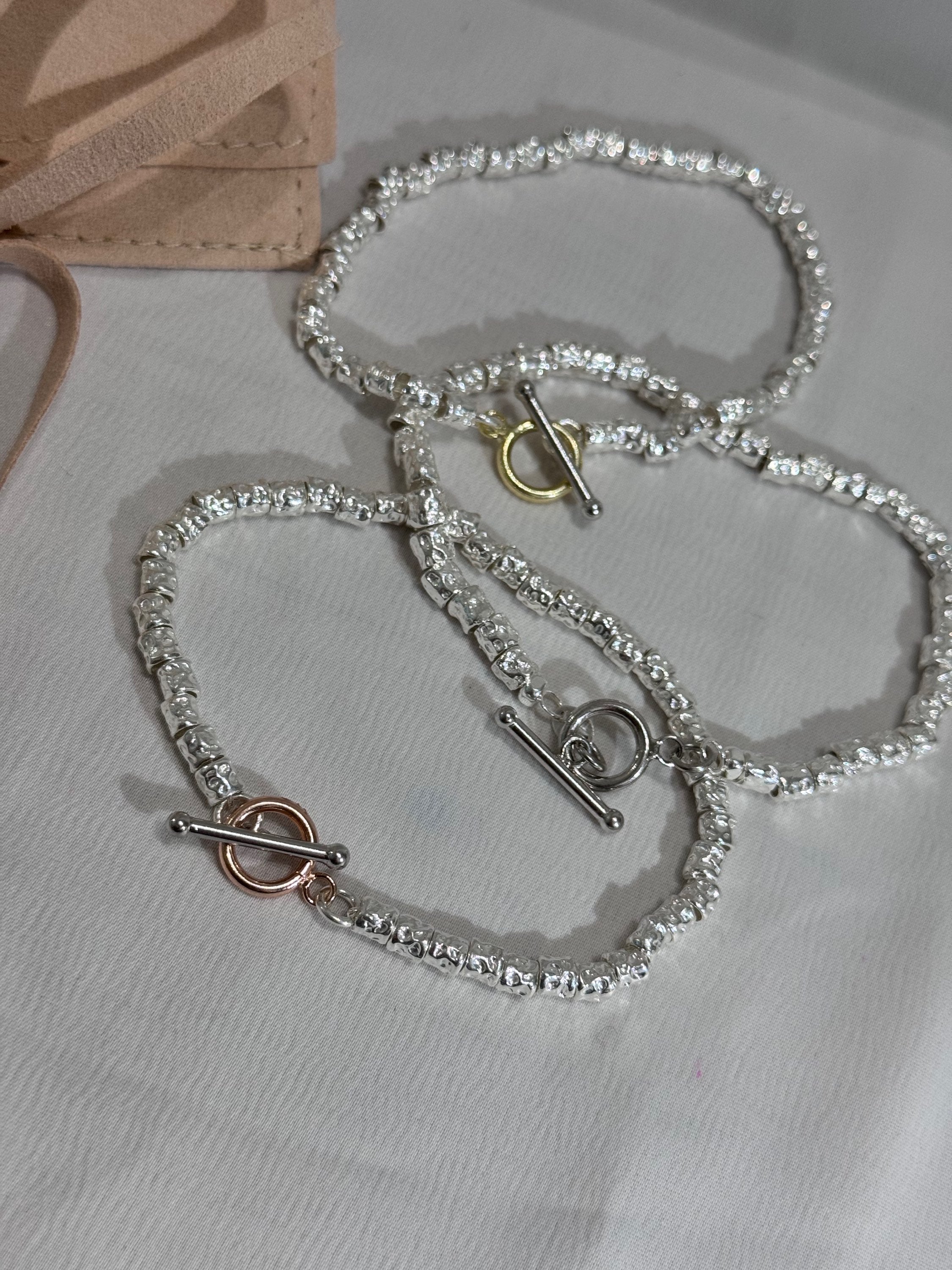Bracciale Pepite Maxi con Chiusura a T