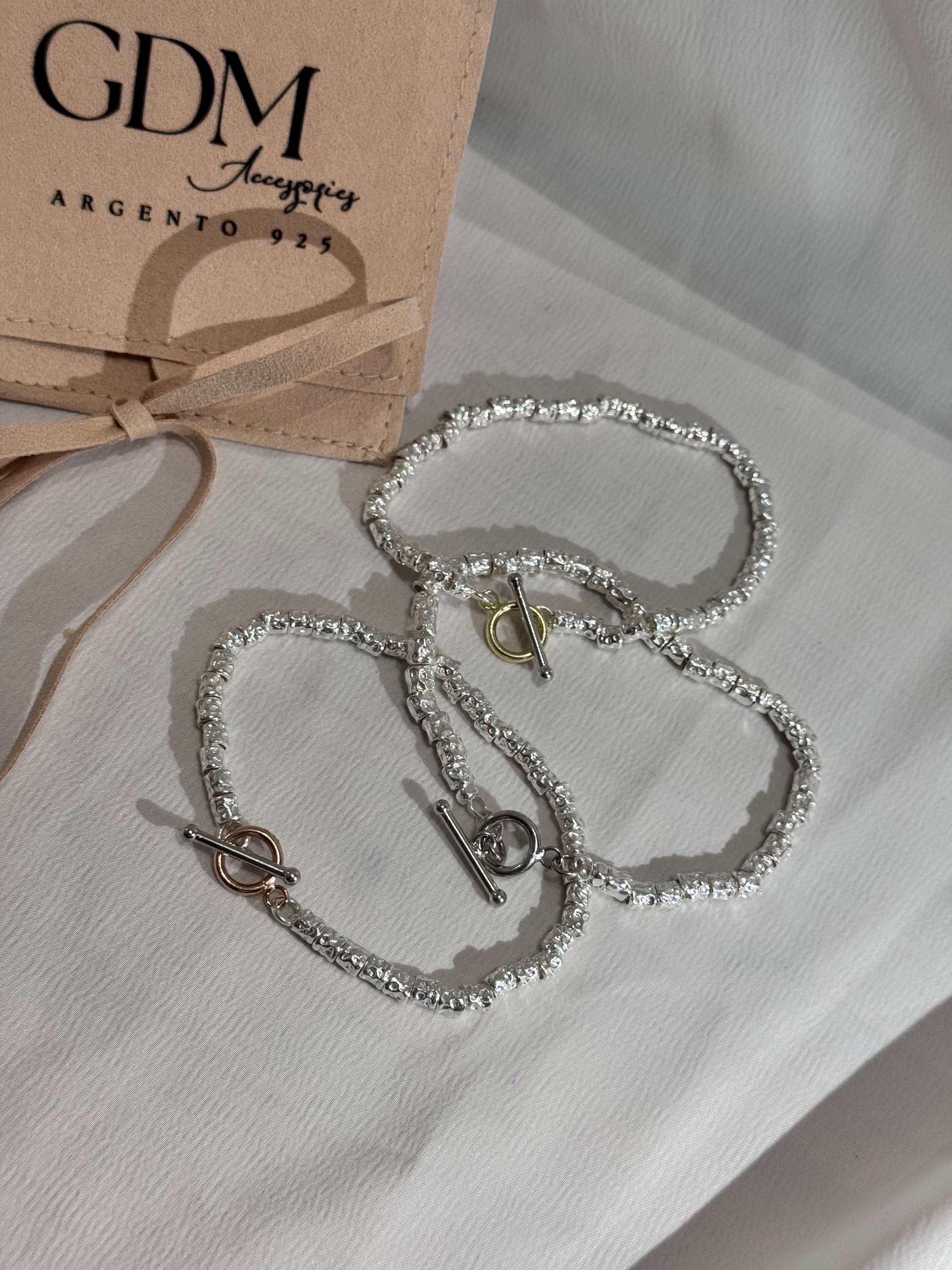 Bracciale Pepite Maxi con Chiusura a T