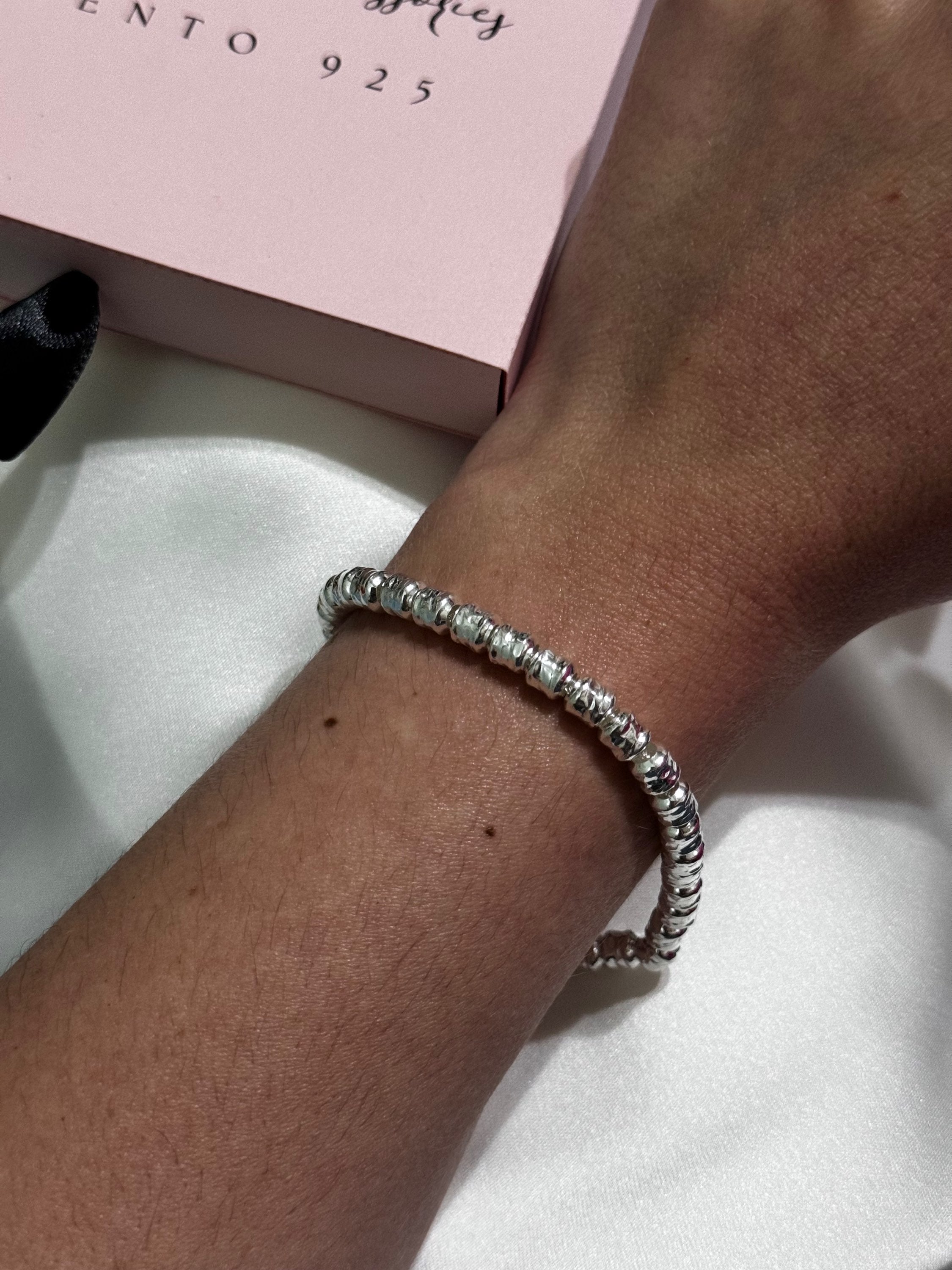 Bracciale Granelli Martellati