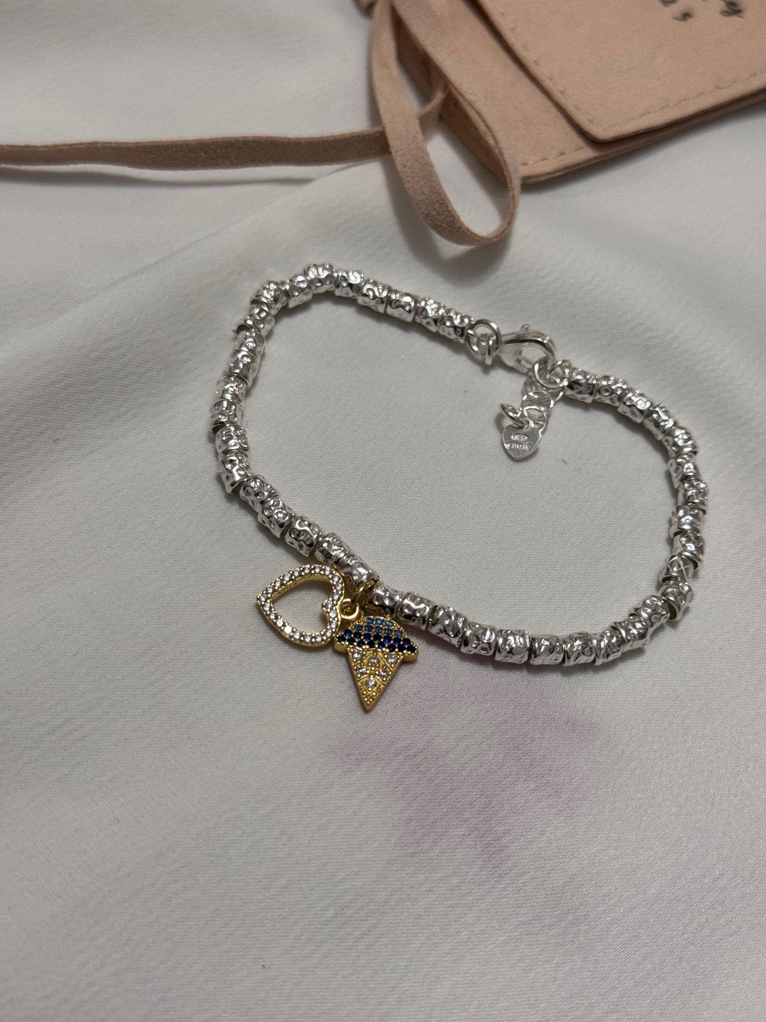 Bracciale Pepite Maxi doppio Charm