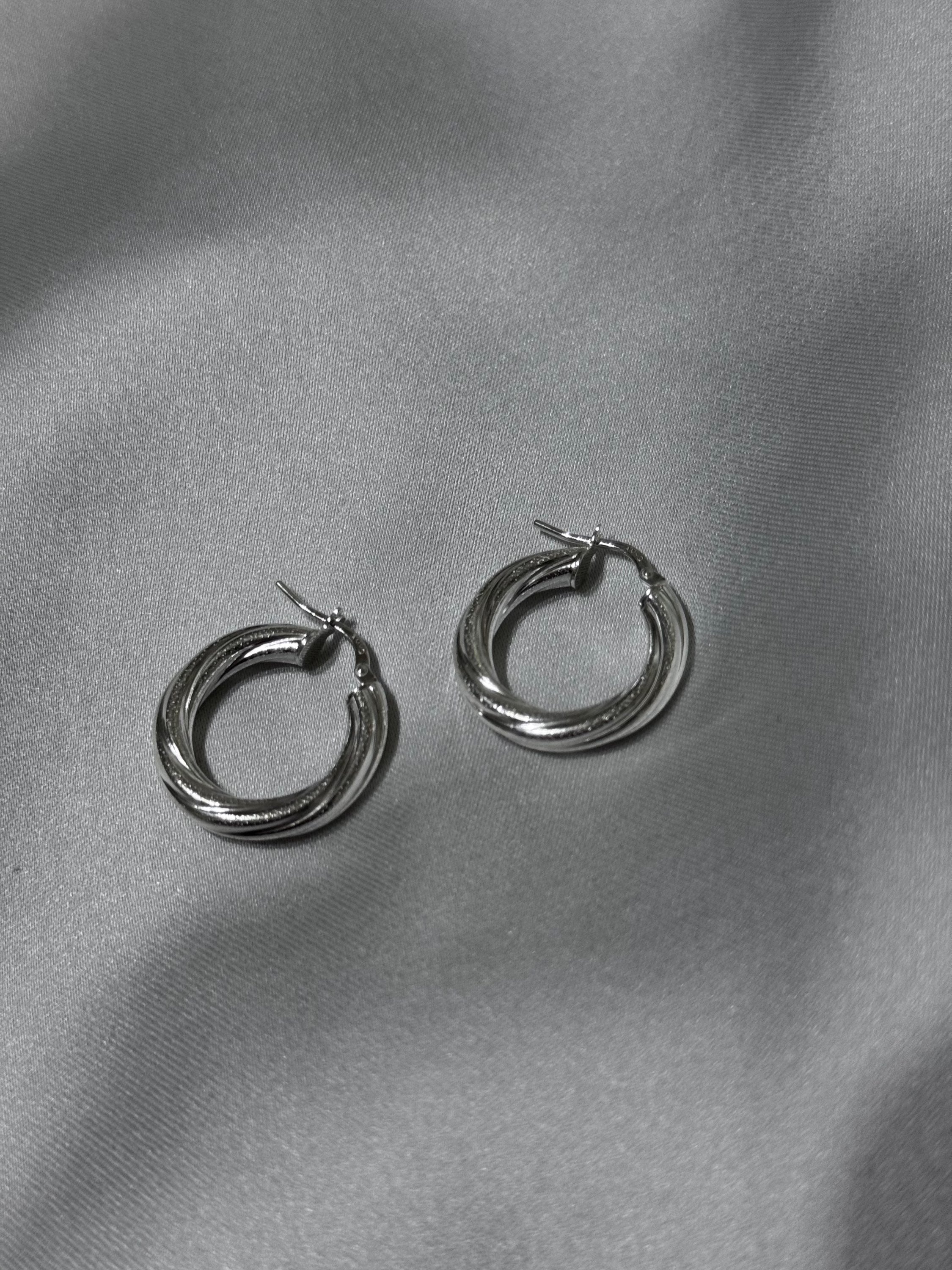 Orecchini Rigati Silver