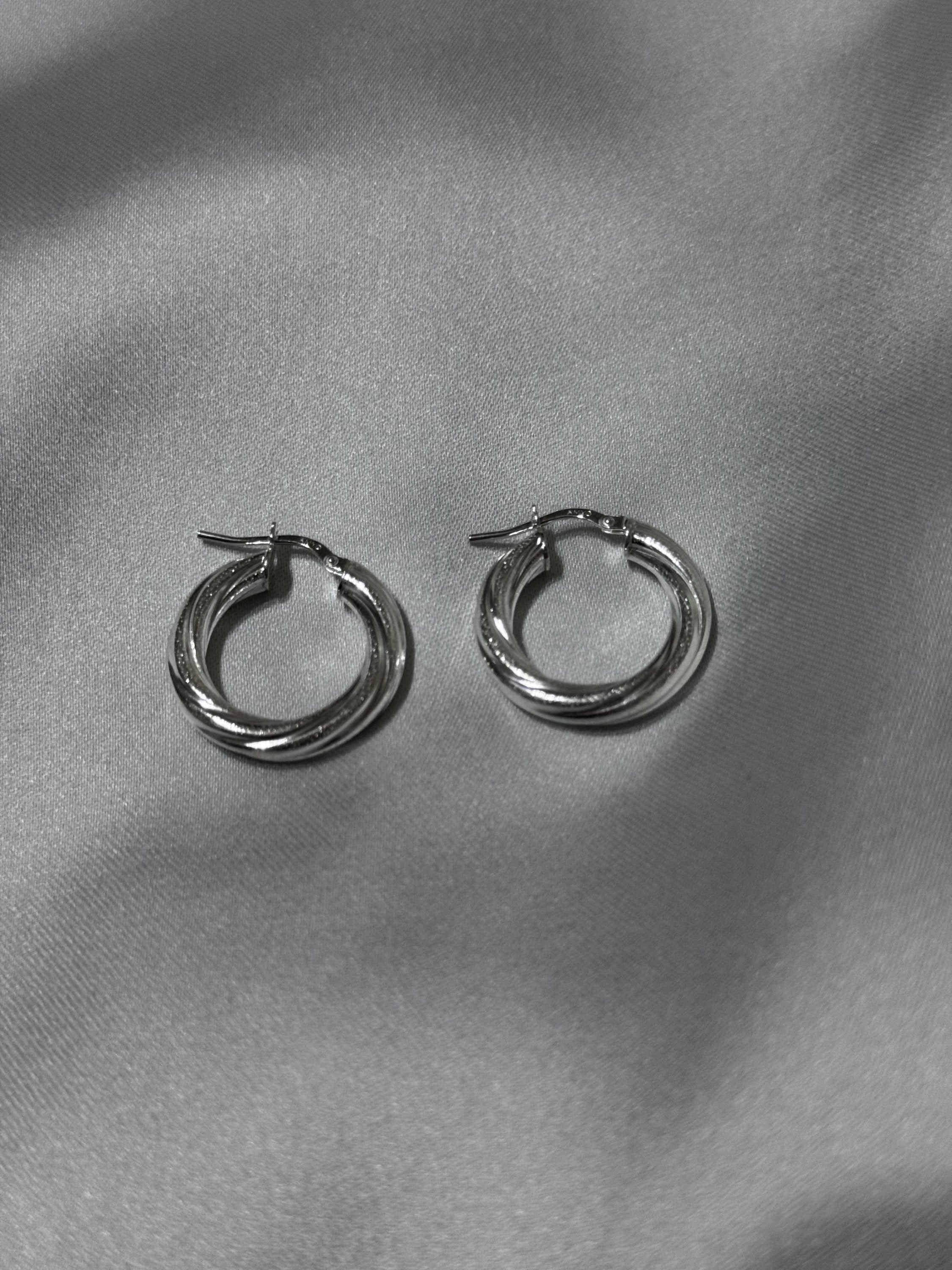 Orecchini Rigati Silver