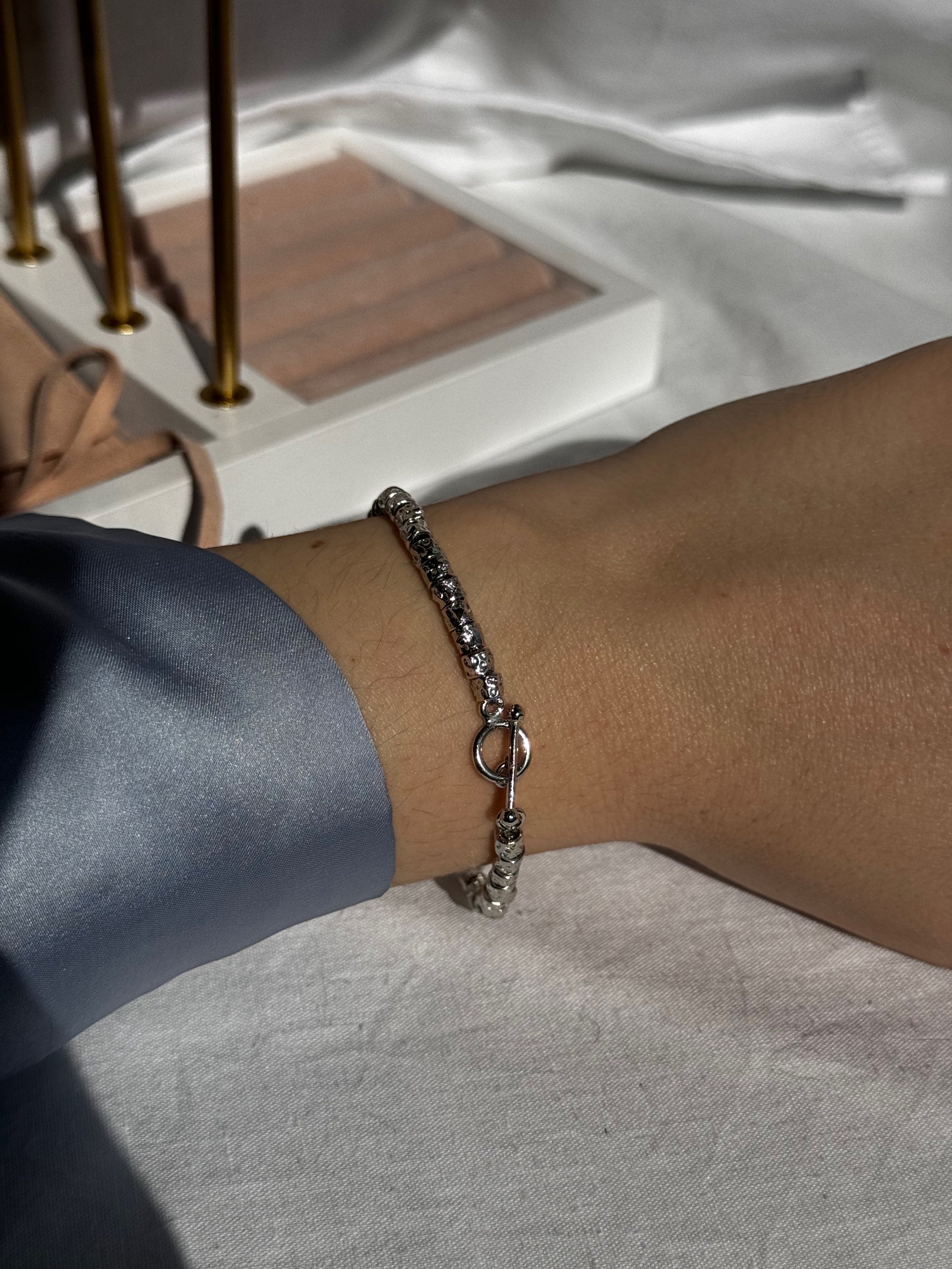 Bracciale Pepite Maxi chiusura a T