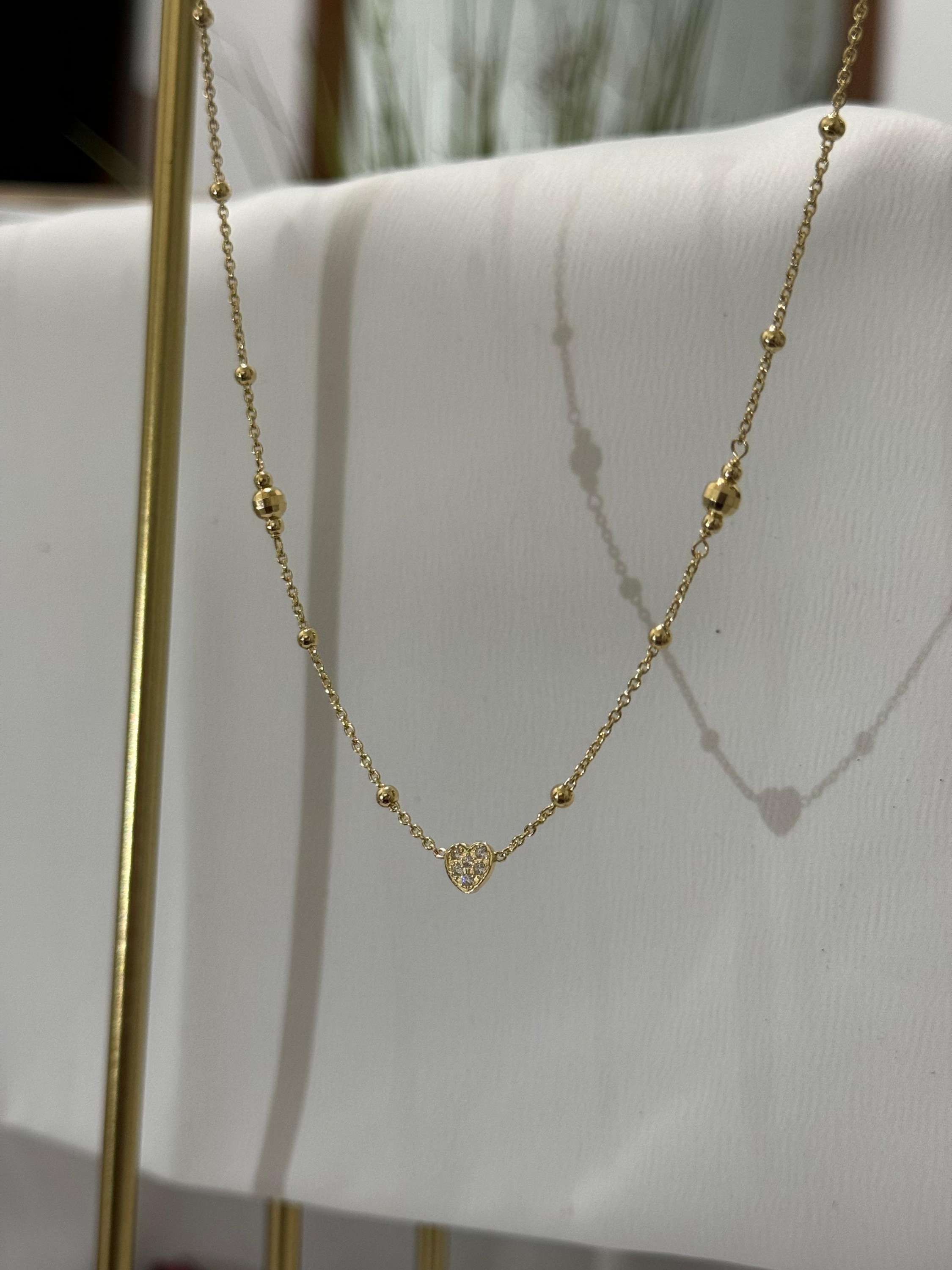 Collana in argento 925 Gold cuoricino