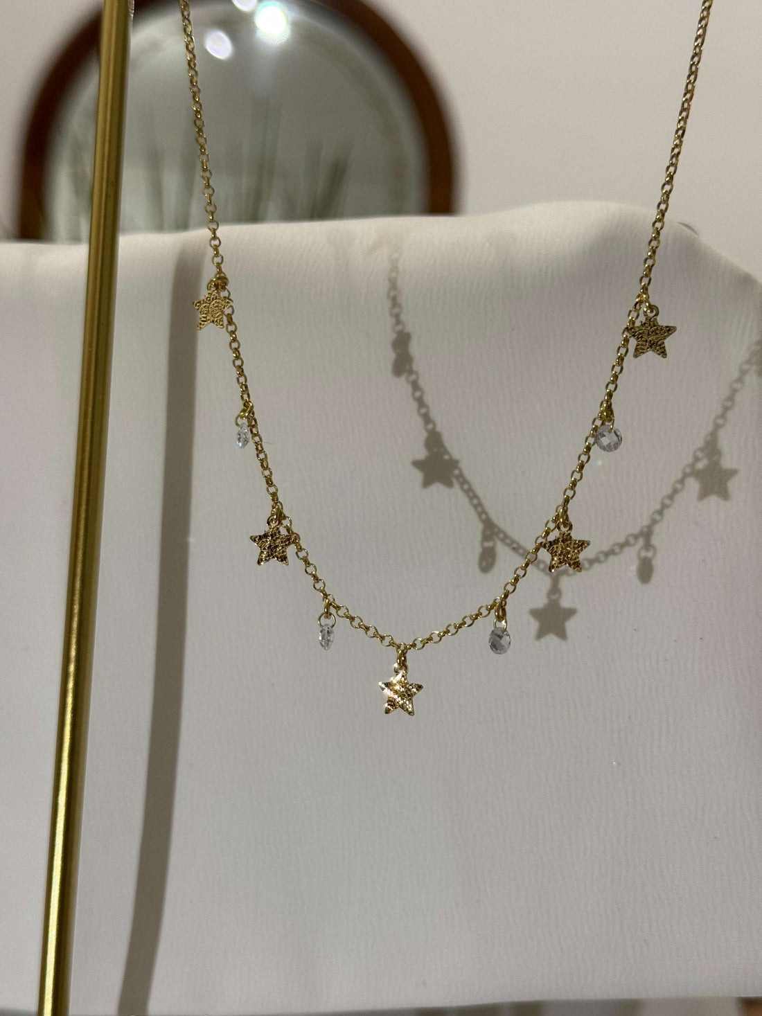 Collana in argento 925 Gold con ciondoli.