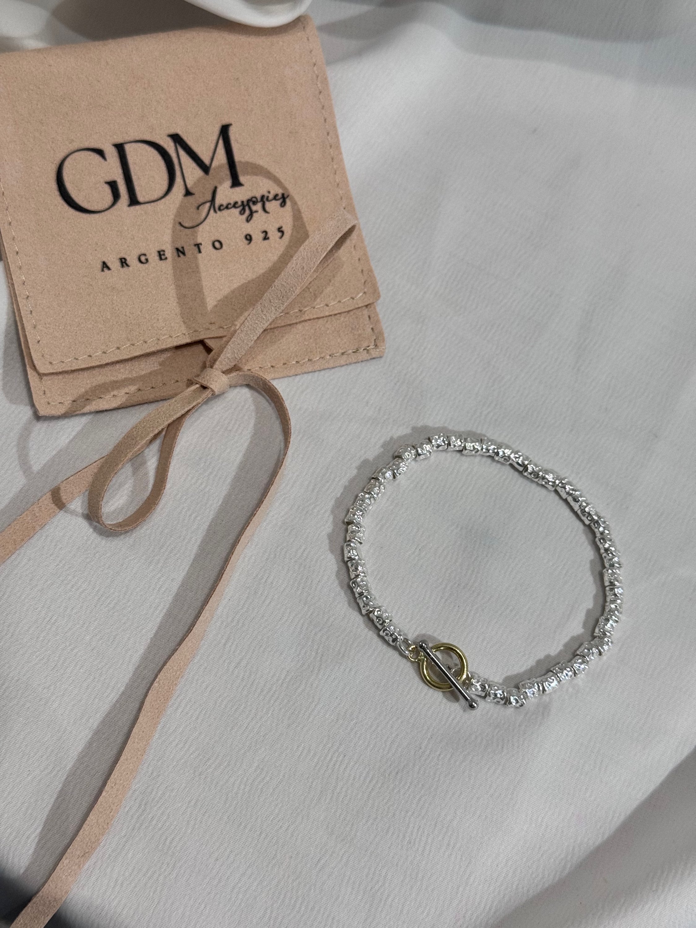 Bracciale Pepite Maxi con Chiusura a T