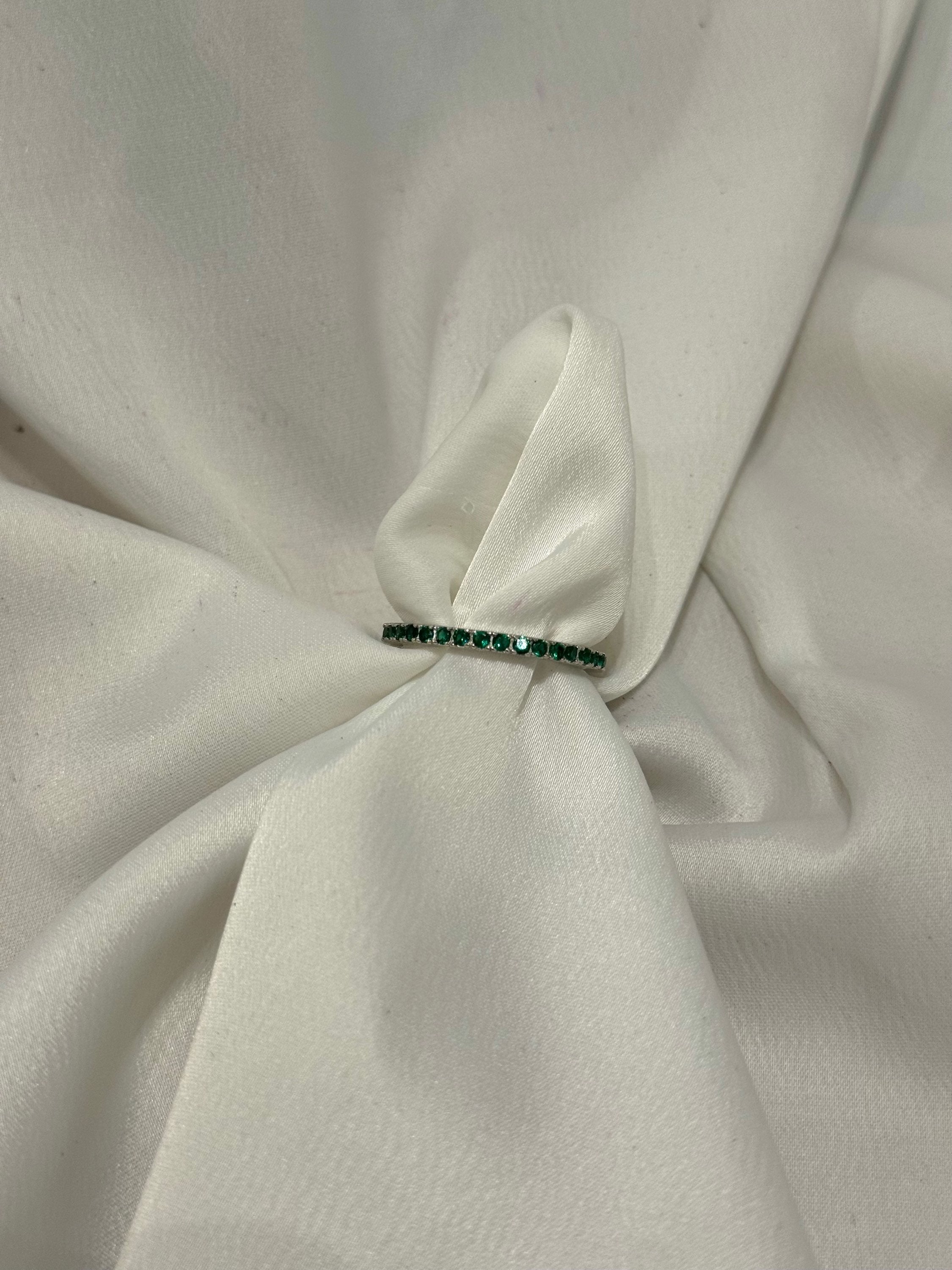 Anello con Zirconi Verdi