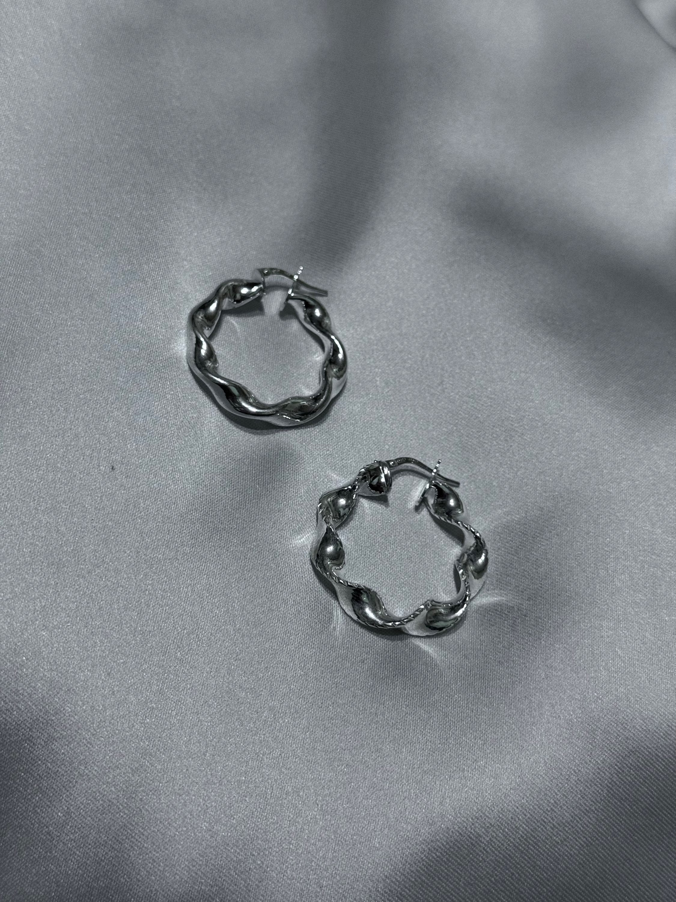 Orecchini Wave Silver