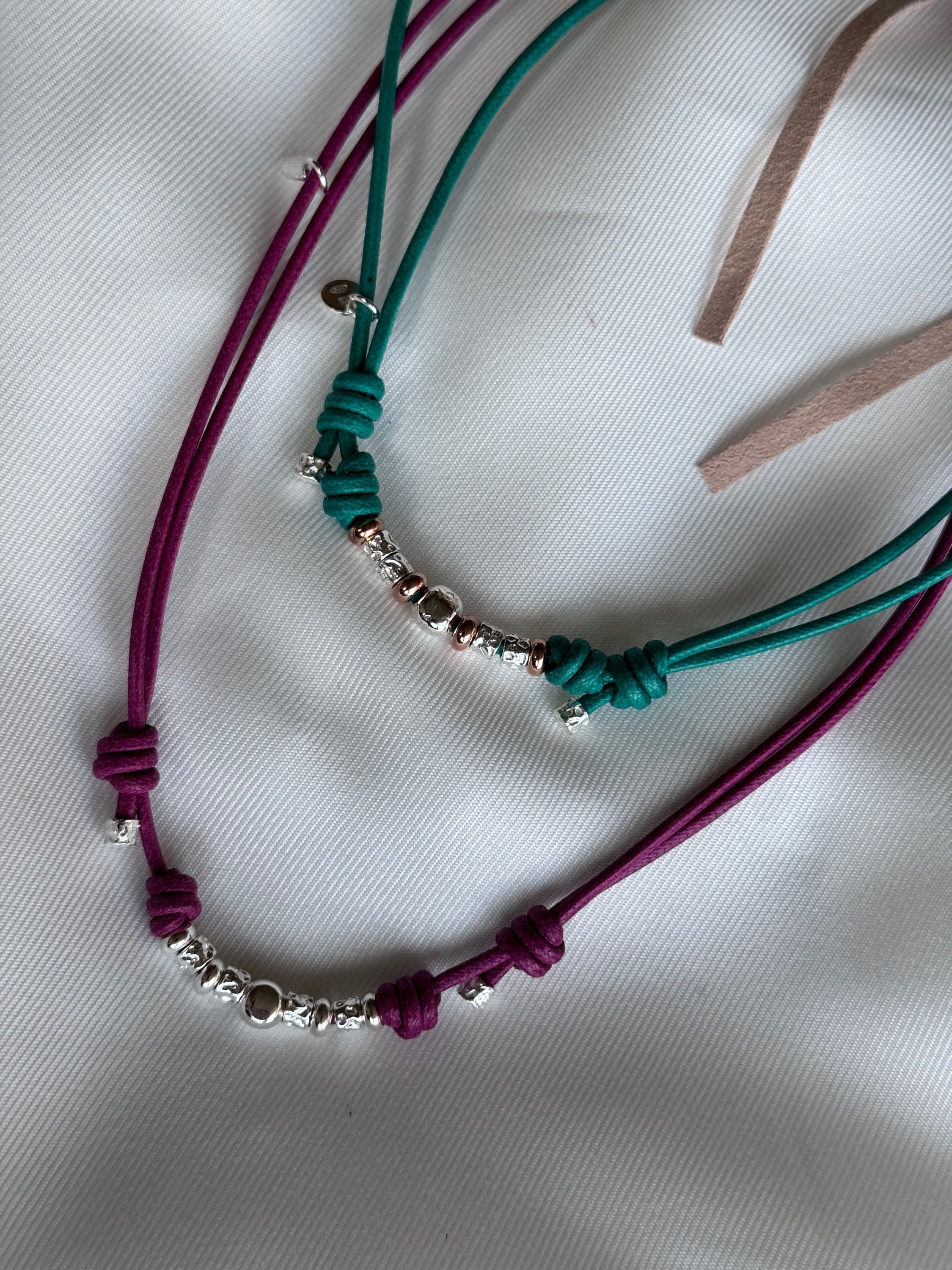 Collana Cordoncino e Pepite