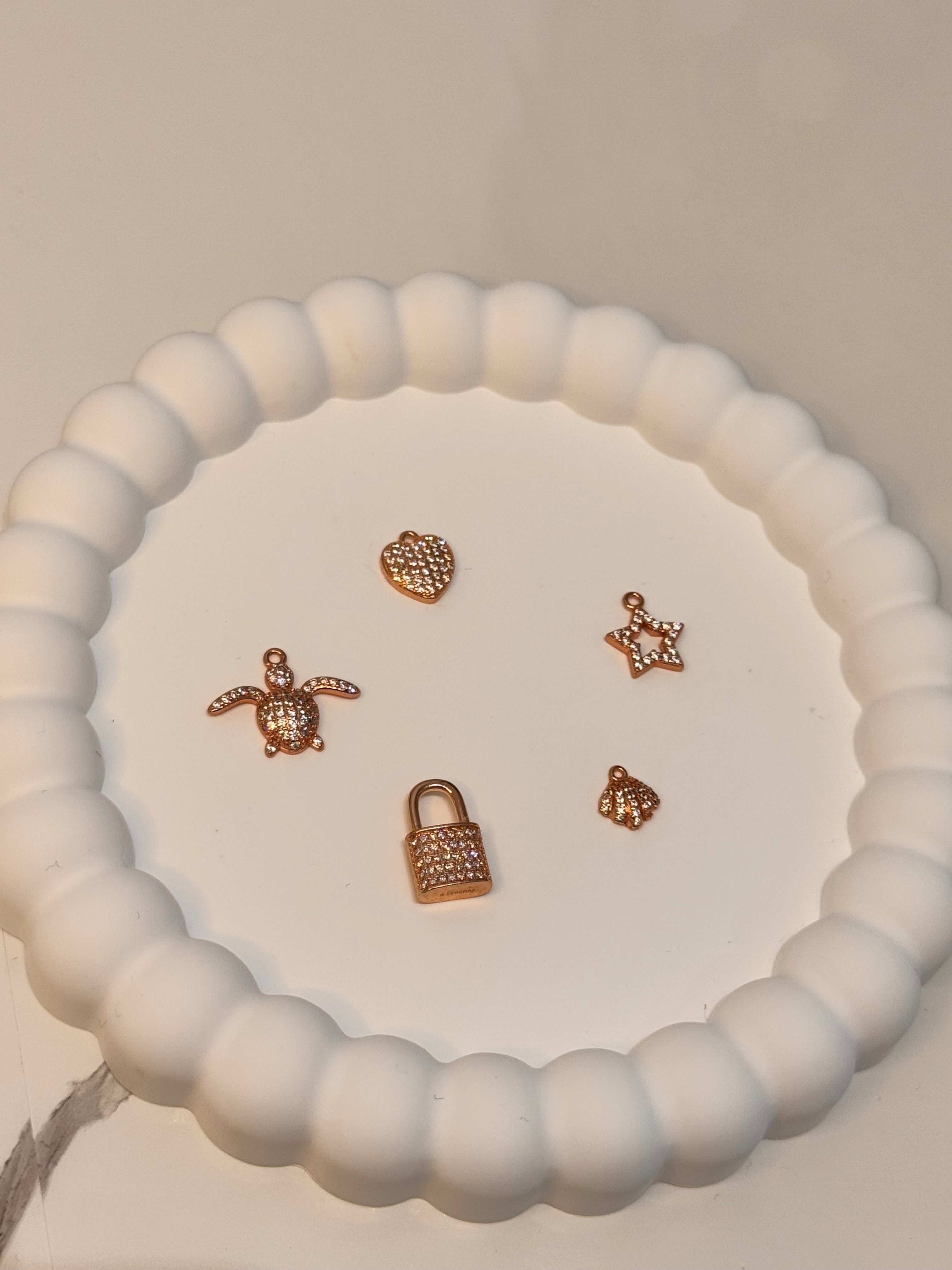 CREA LA TUA COLLANA GRANELLI - charms rosa