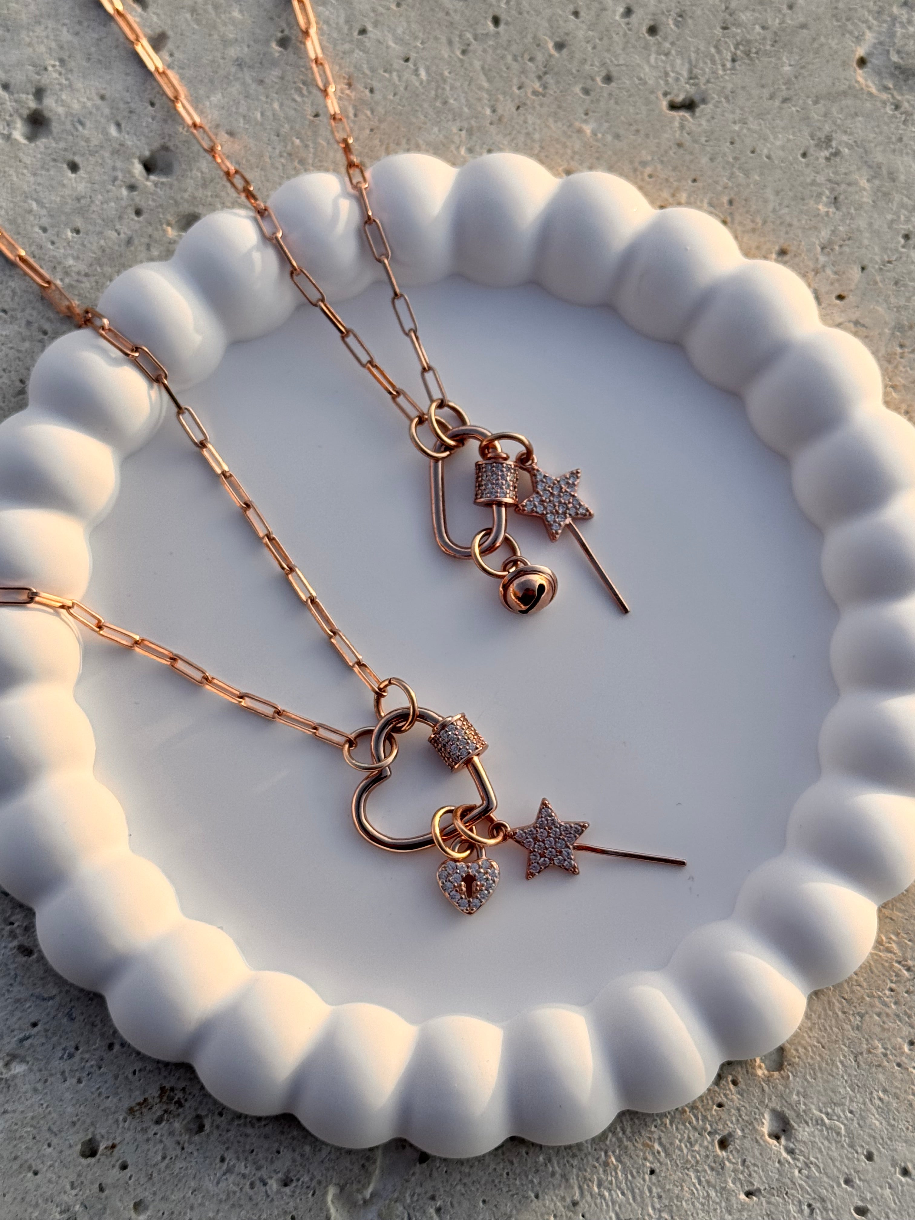 CREA LA TUA COLLANA - Chiusura Cuore o Ovale