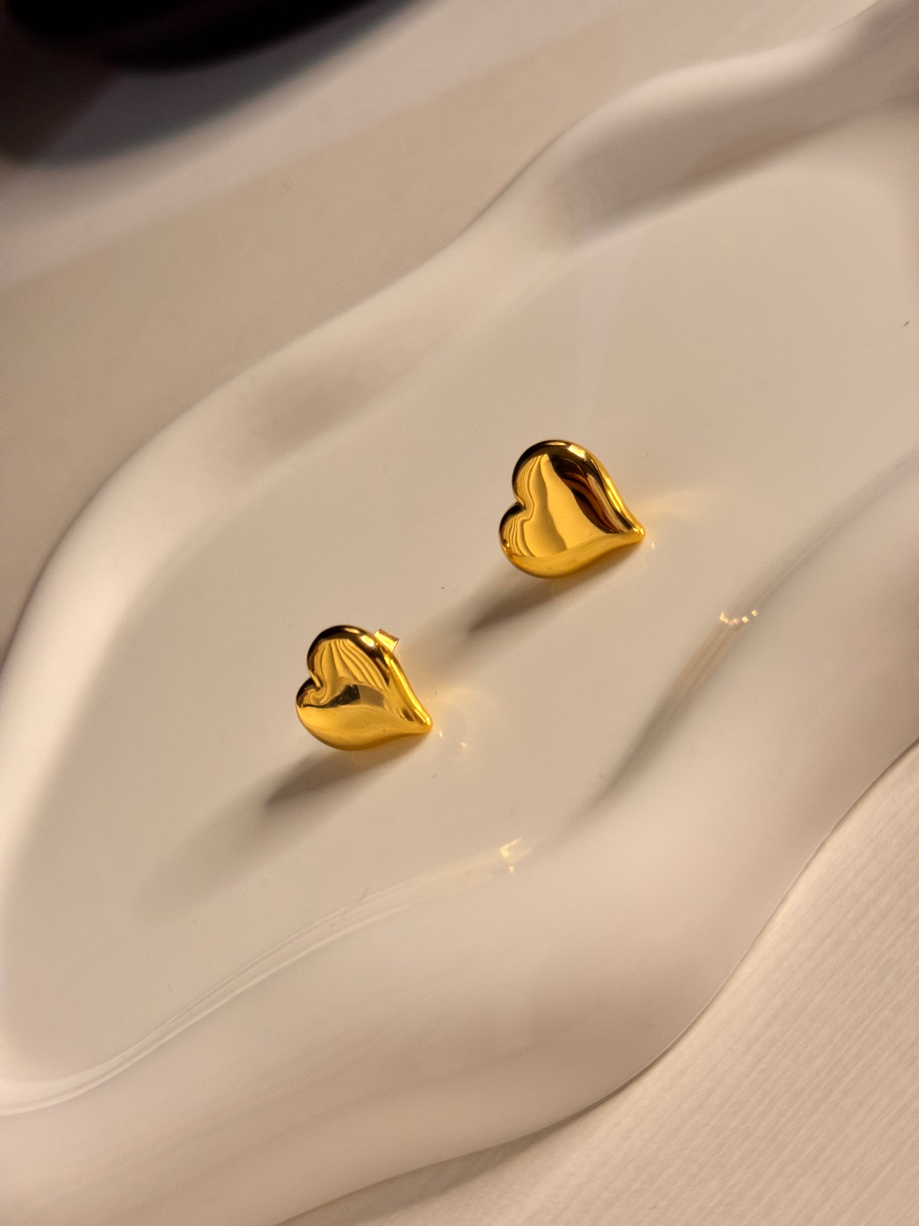 Orecchini Cuore Dorato