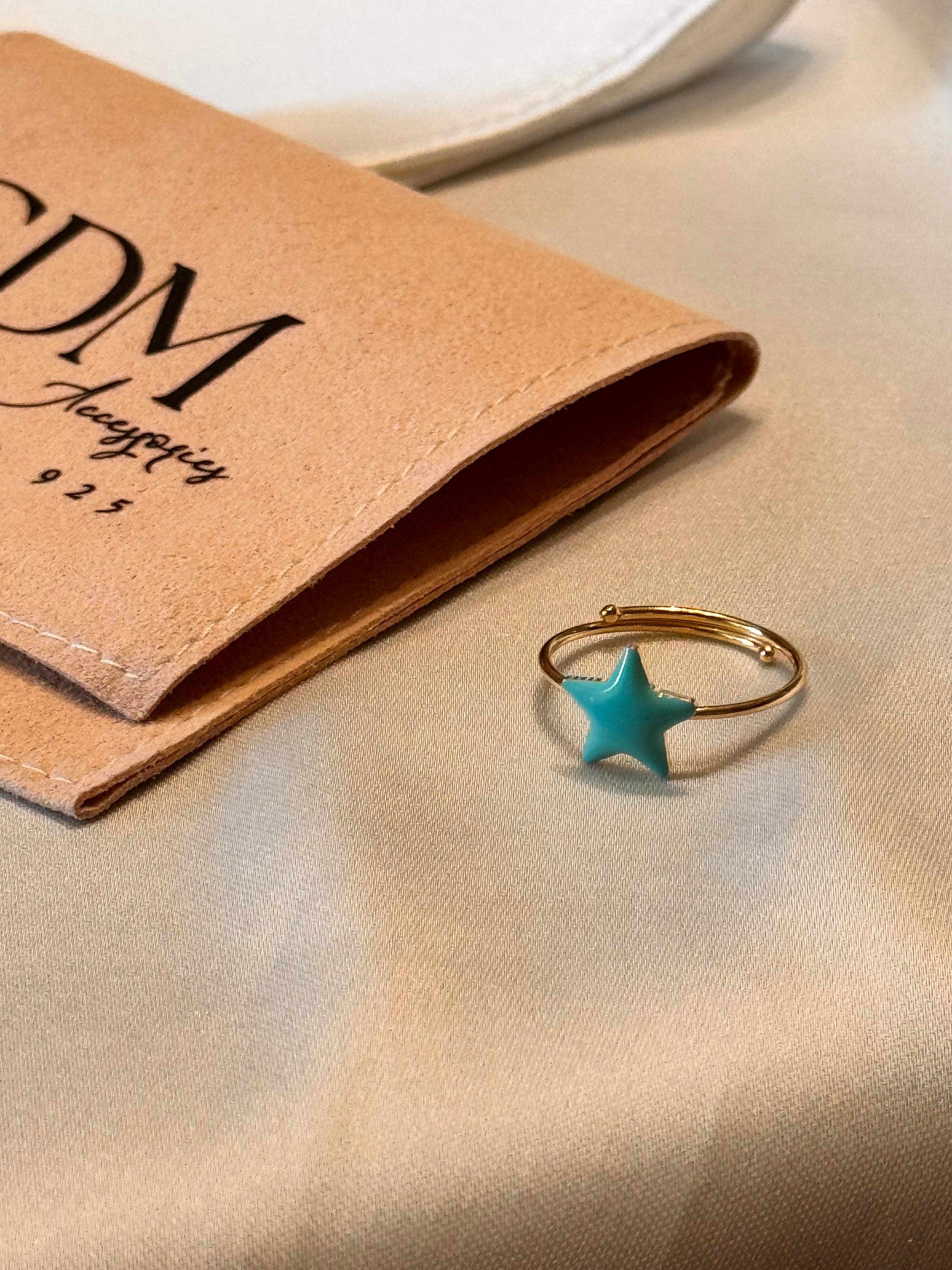 Anello Cuore Stella Smaltati