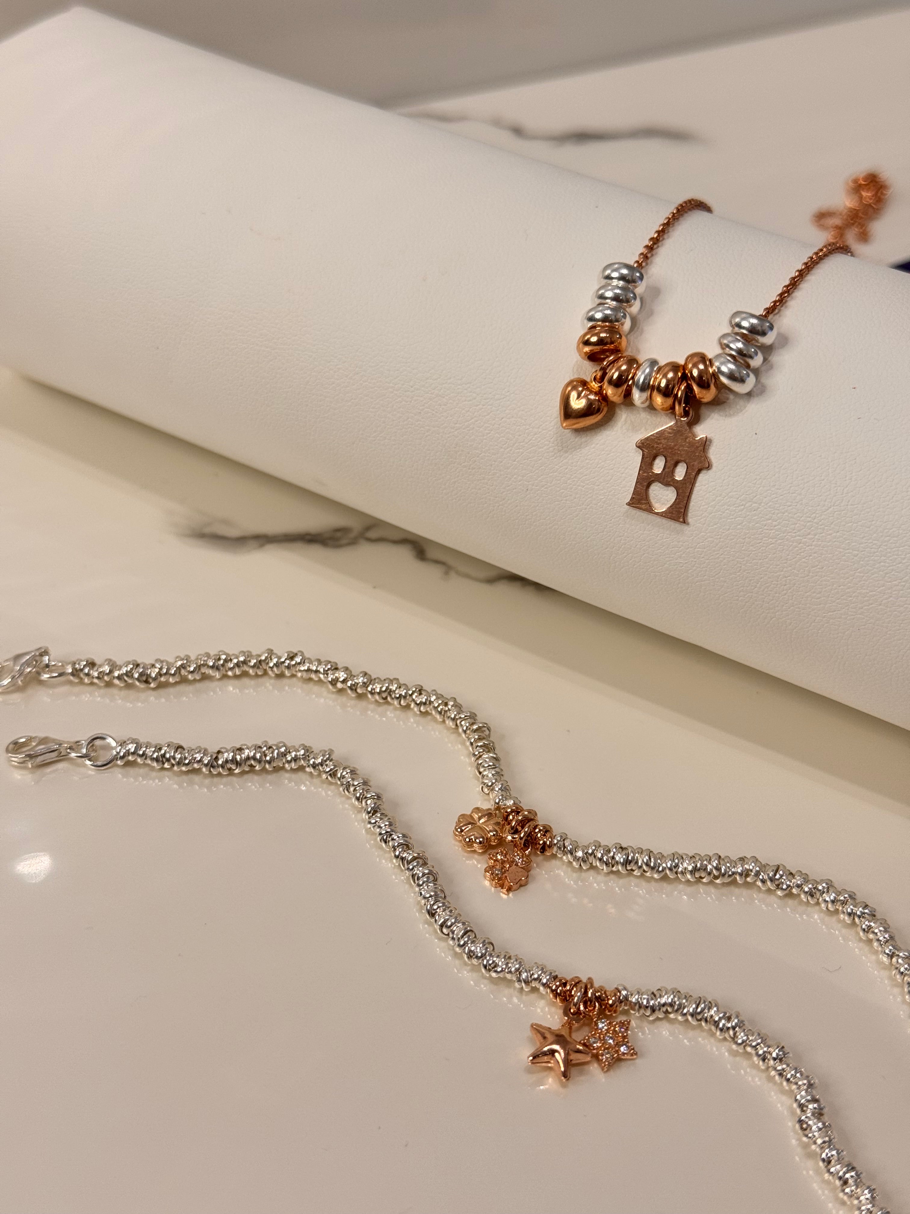 Box Collana Casetta e Bracciali