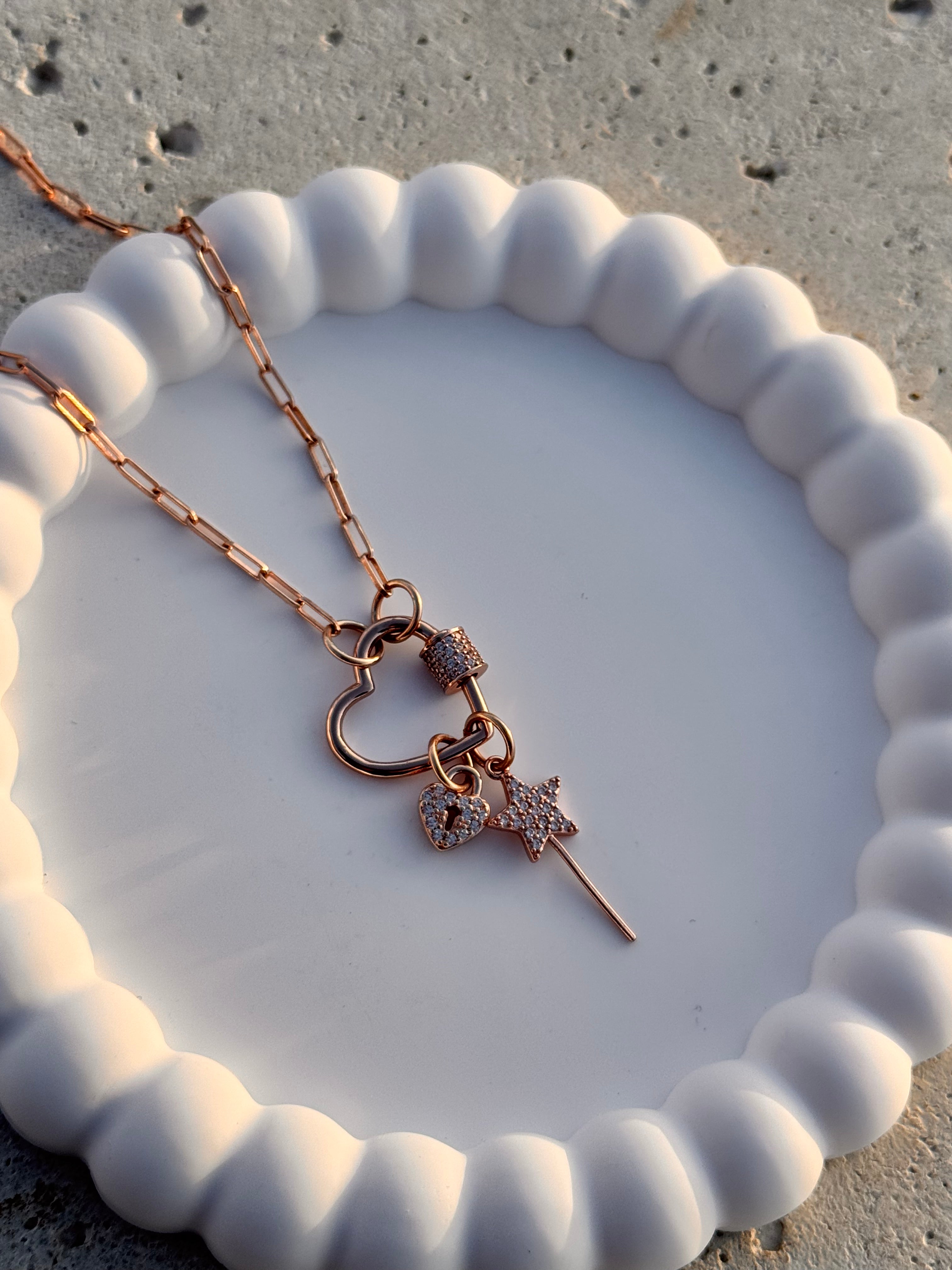 CREA LA TUA COLLANA - Chiusura Cuore o Ovale