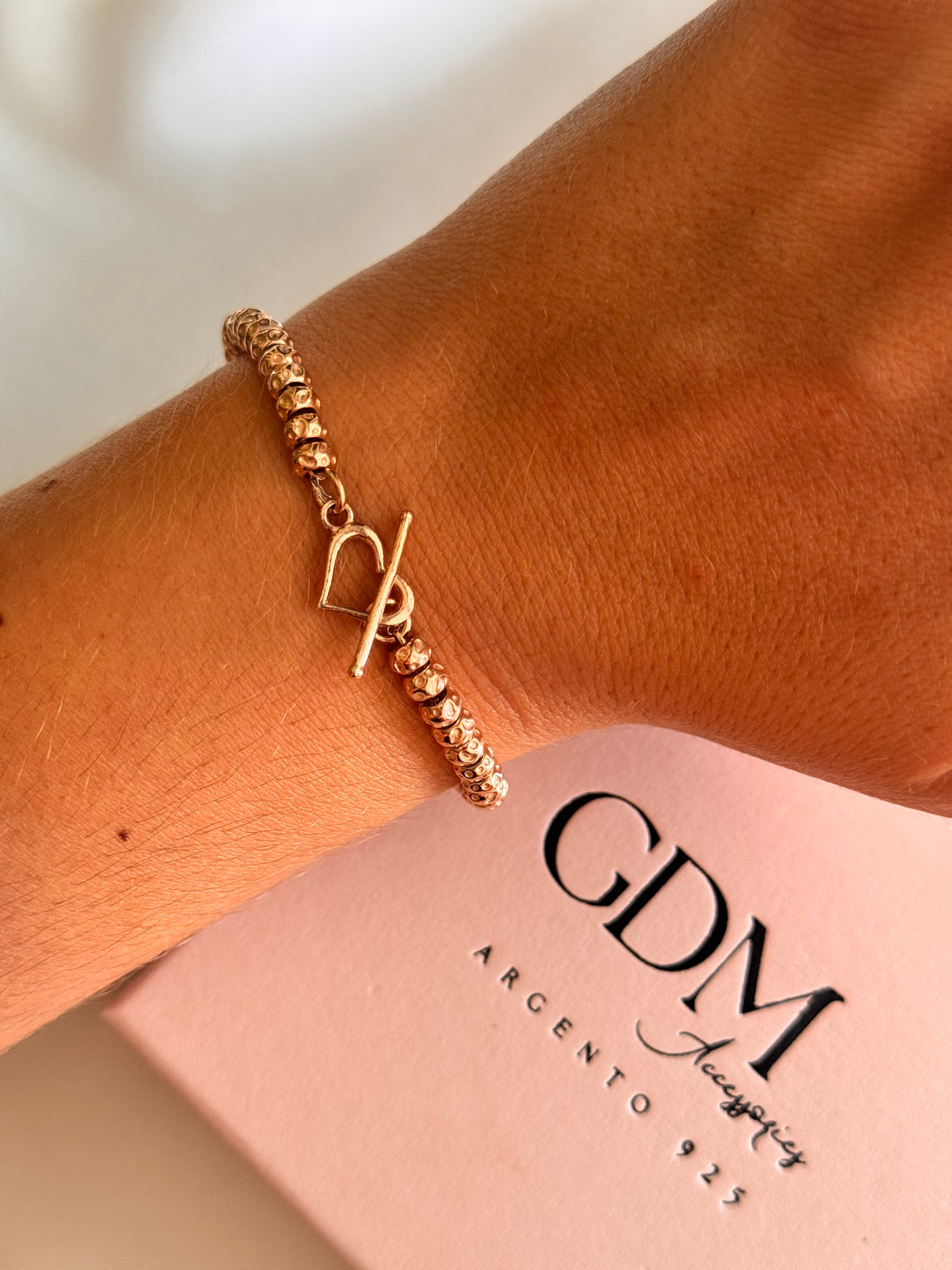 Crea il tuo Bracciale Granelli Bombati e Tondeggianti ROSA