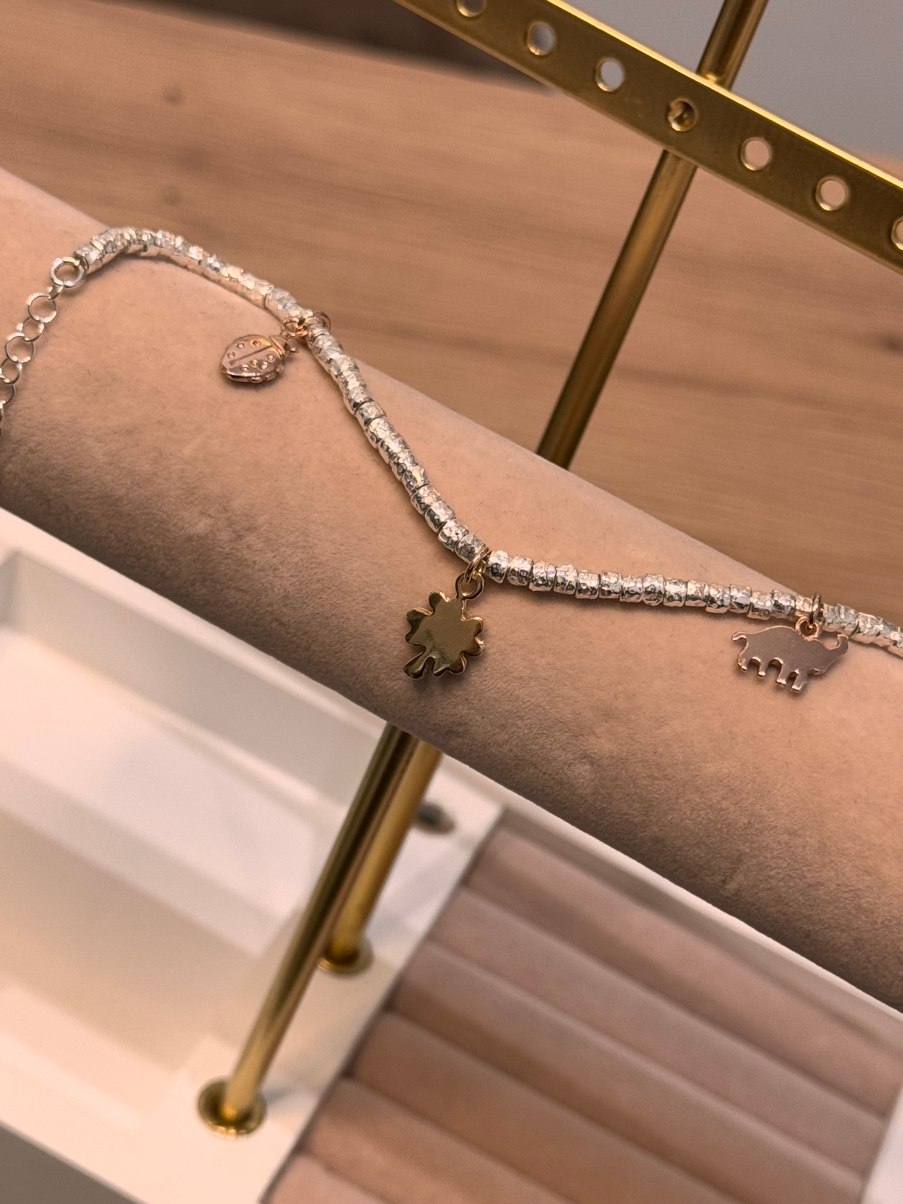 Bracciale Charm Rosa Gold Elefantino